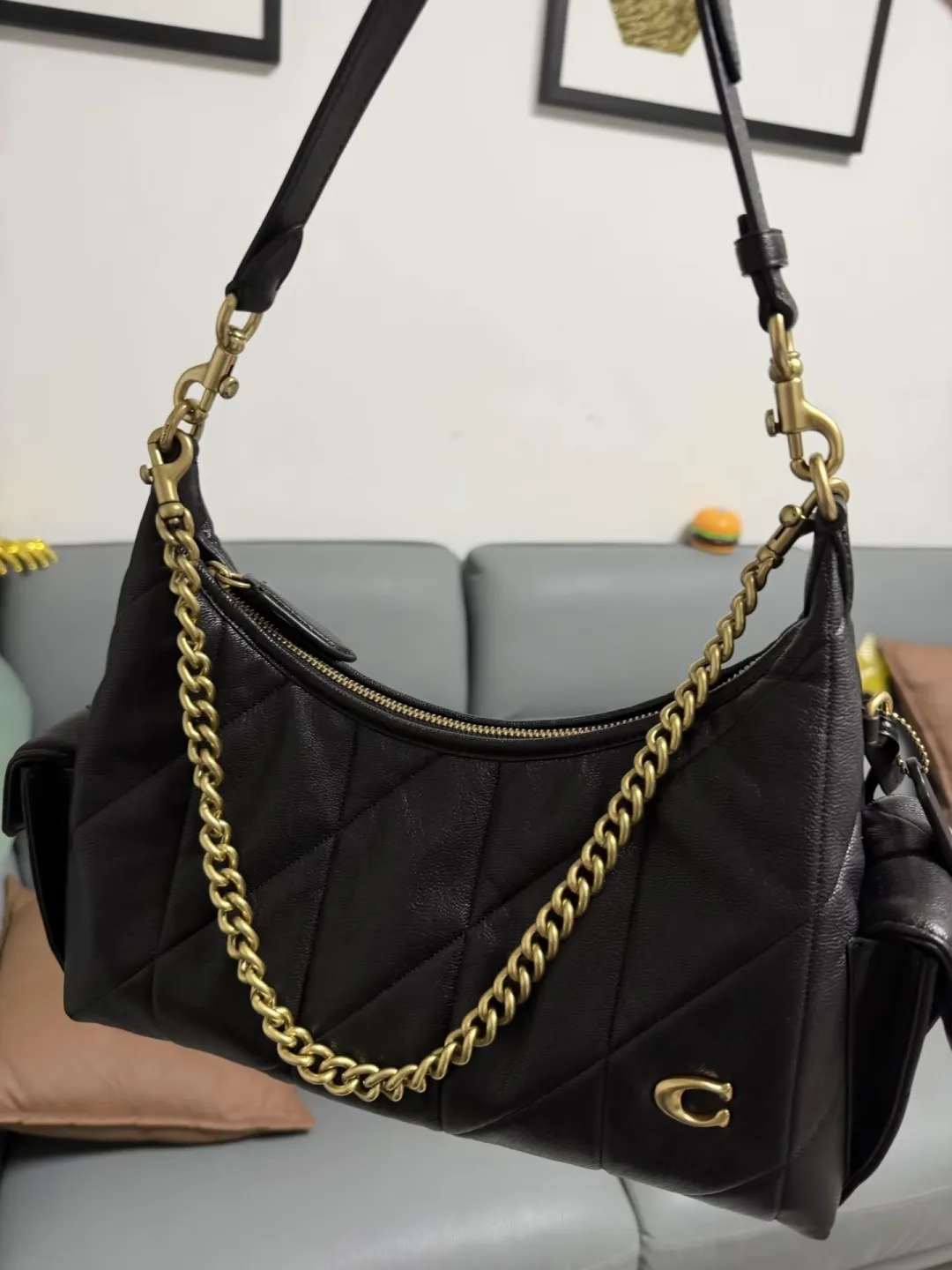 Coach Pocket Juliet 30 Quilted Shoulder Bag D36018198 — view 8