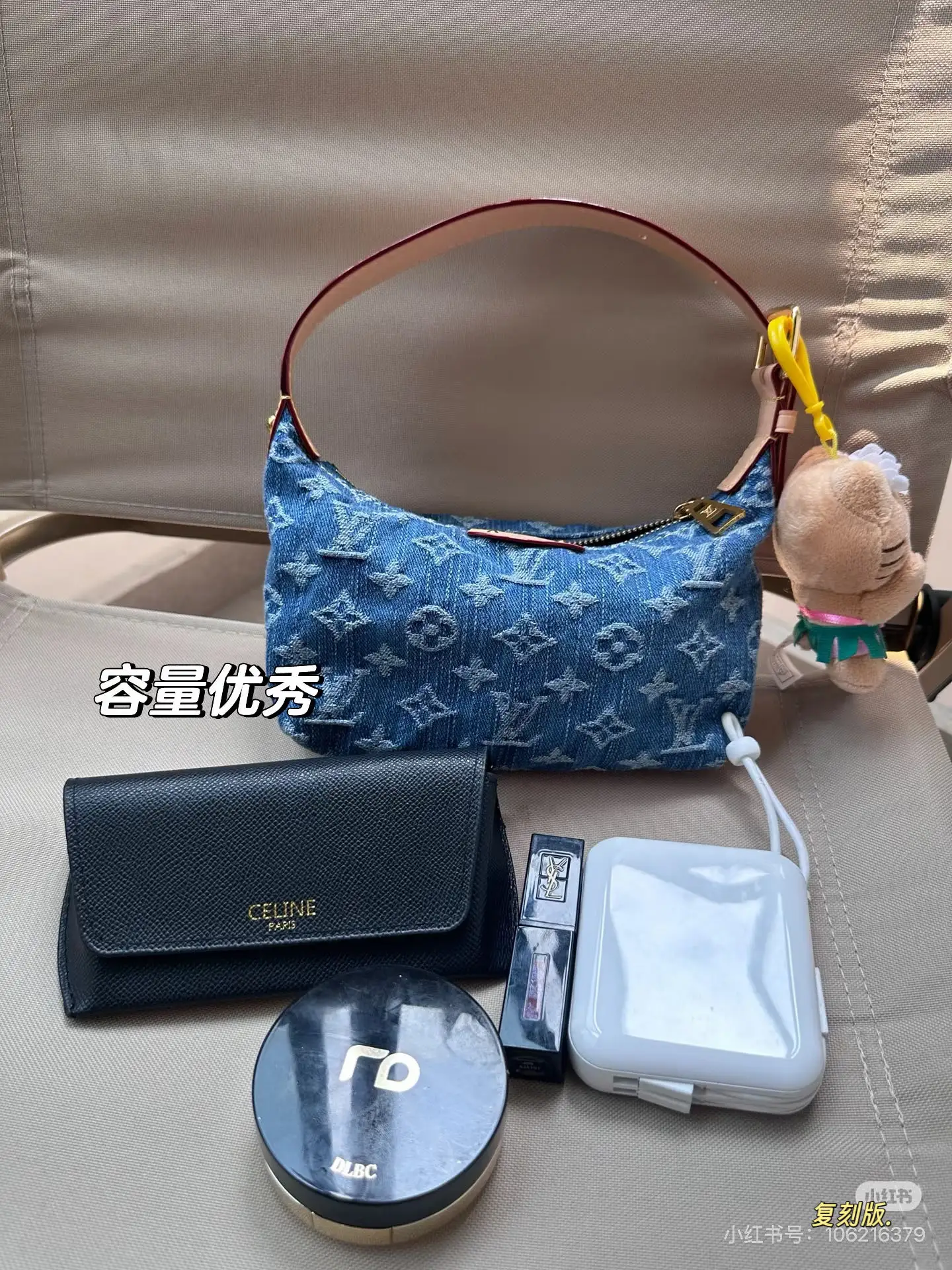 Monogram Denim Lunchbox Bag D28518426 — view 4