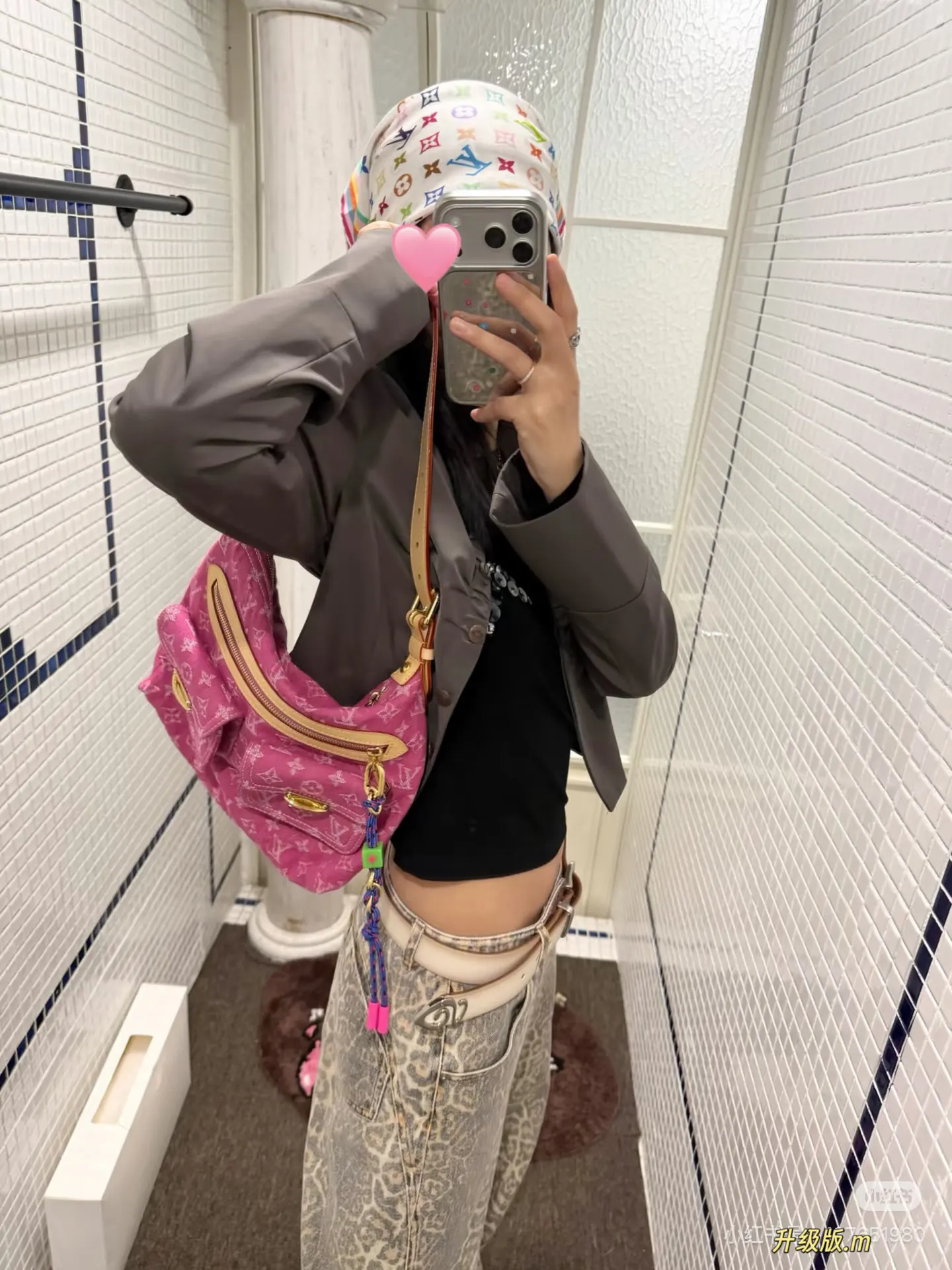 LV Denim Messenger Bag D48017830 — view 8