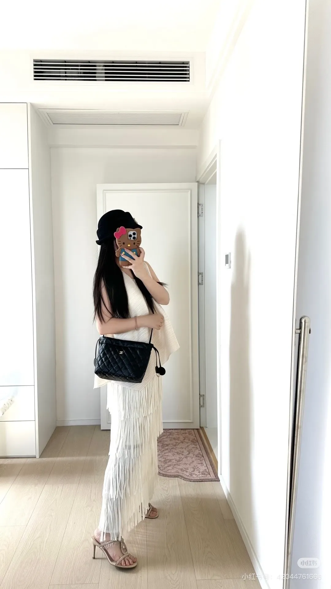 Quilted Leather Drawstring Bucket Bag D38018281 — view 5
