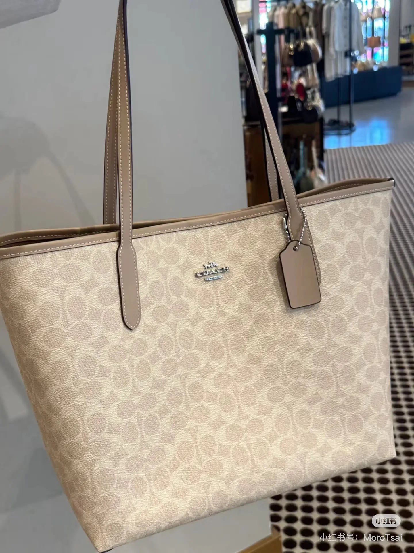 Signature Coated Canvas Tote Bag D25518261 — view 3