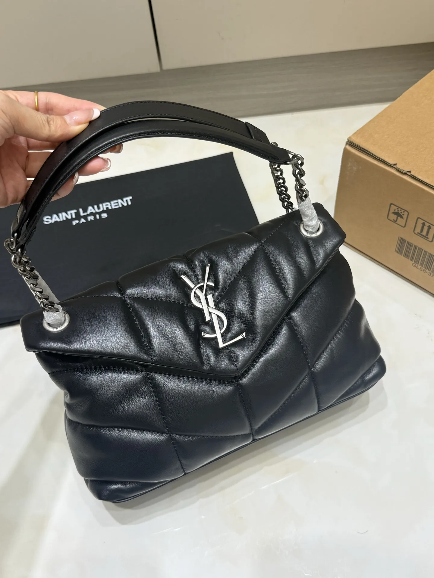 Puffer Quilted Lambskin Shoulder Bag D45017758