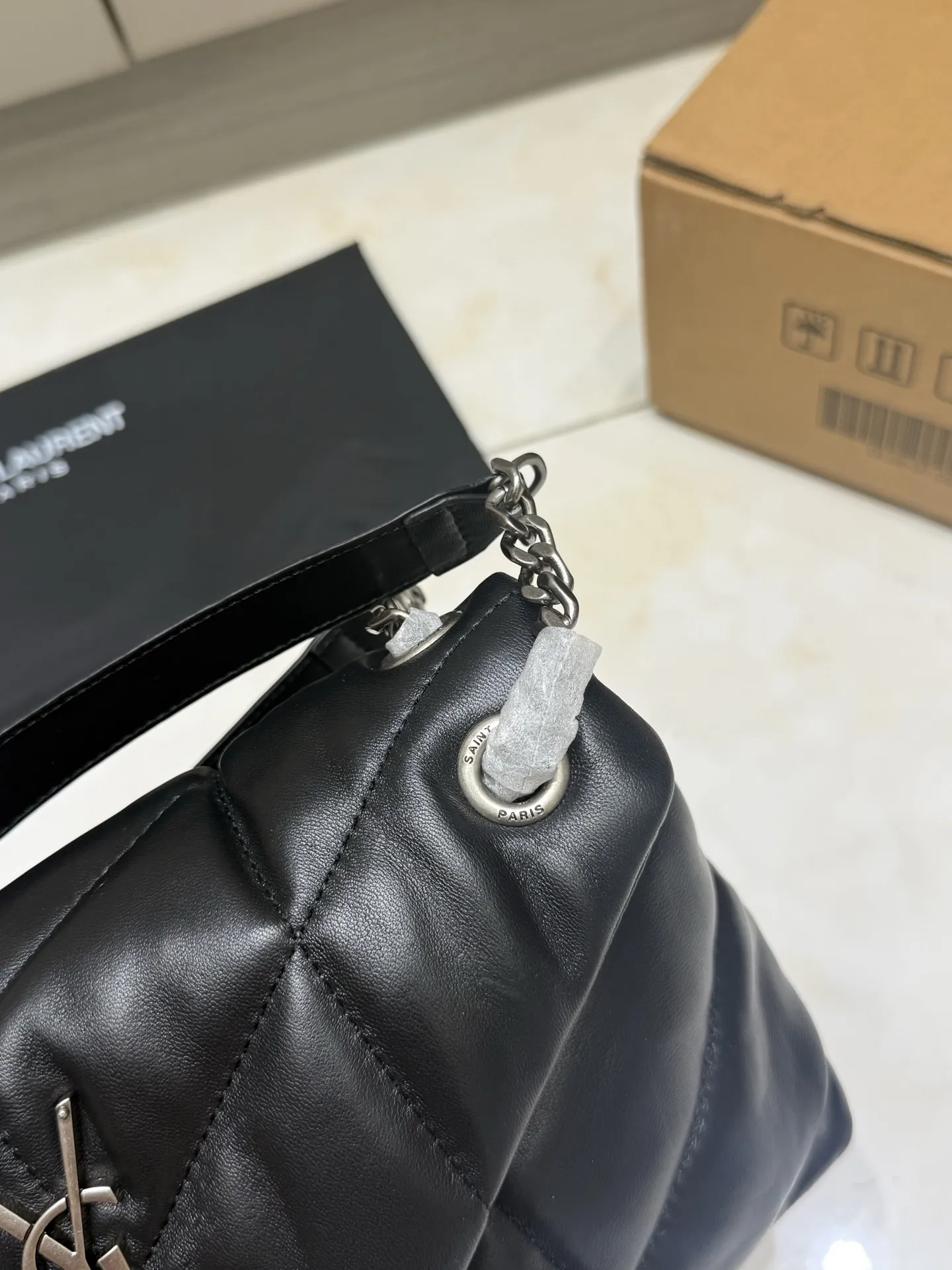 Puffer Quilted Lambskin Shoulder Bag D45017758 — view 3
