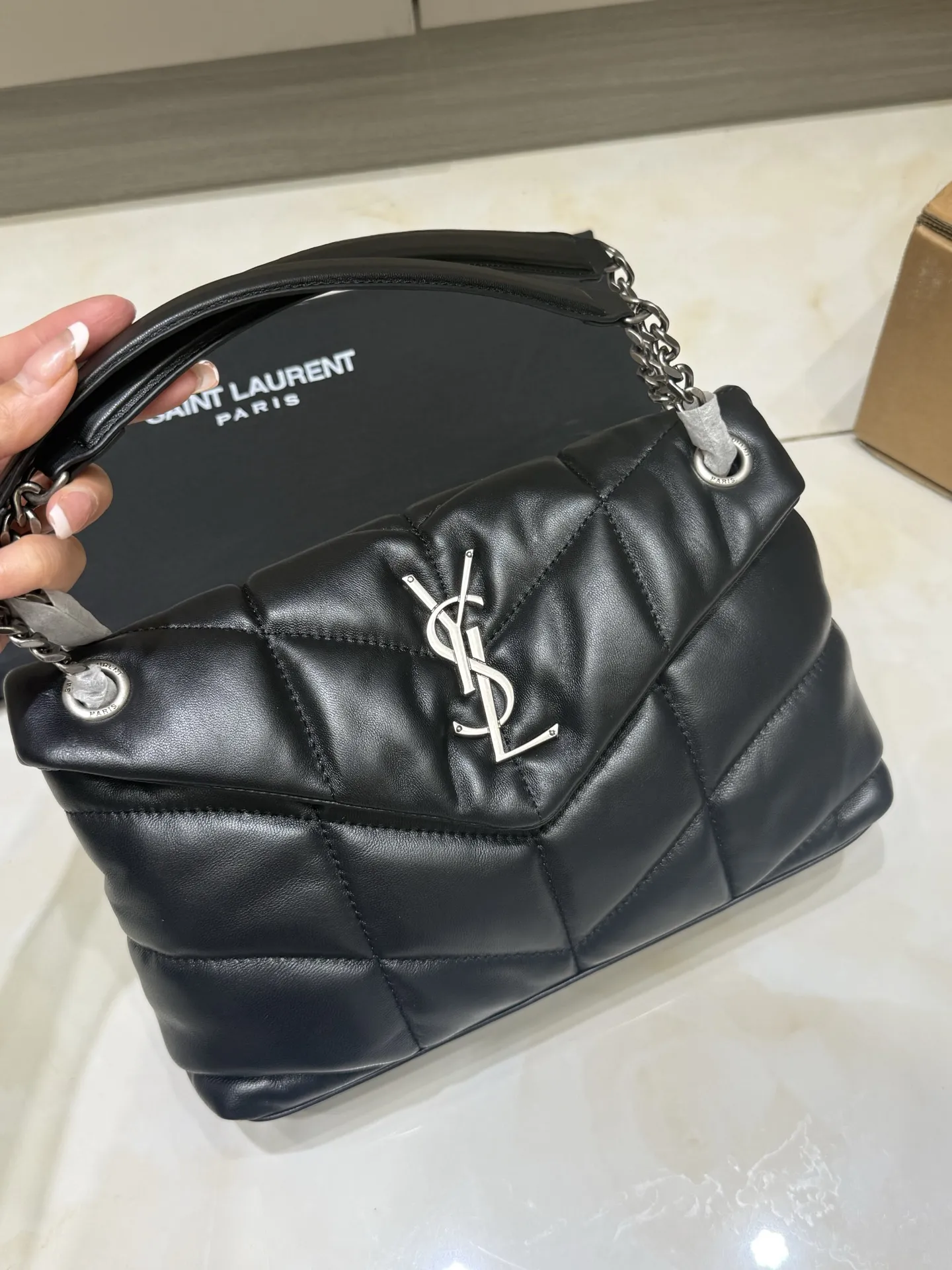 Puffer Quilted Lambskin Shoulder Bag D45017758 — view 9
