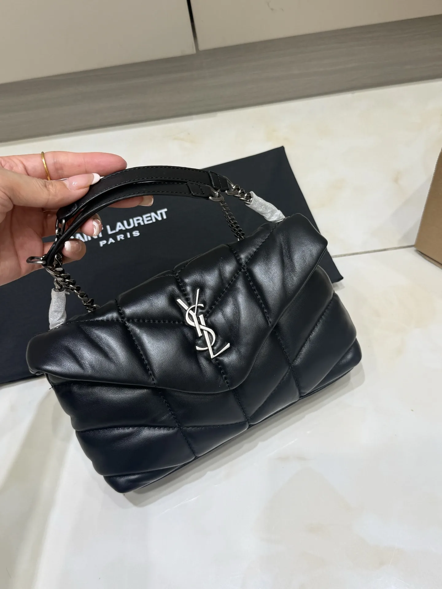 Puffer Small Quilted Lambskin Shoulder Bag D43017757