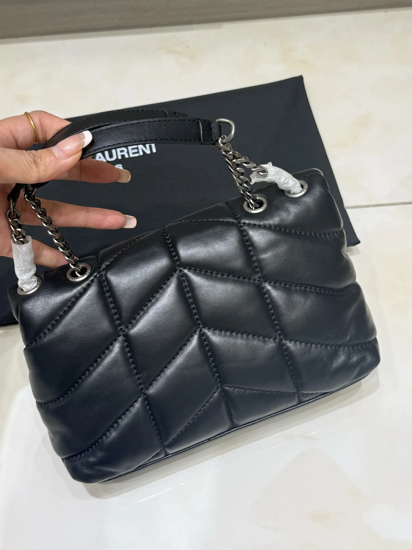 Puffer Small Quilted Lambskin Shoulder Bag D43017757 — view 4
