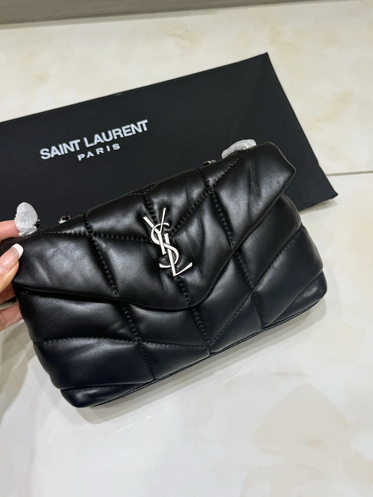 Puffer Small Quilted Lambskin Shoulder Bag D43017757 — view 7