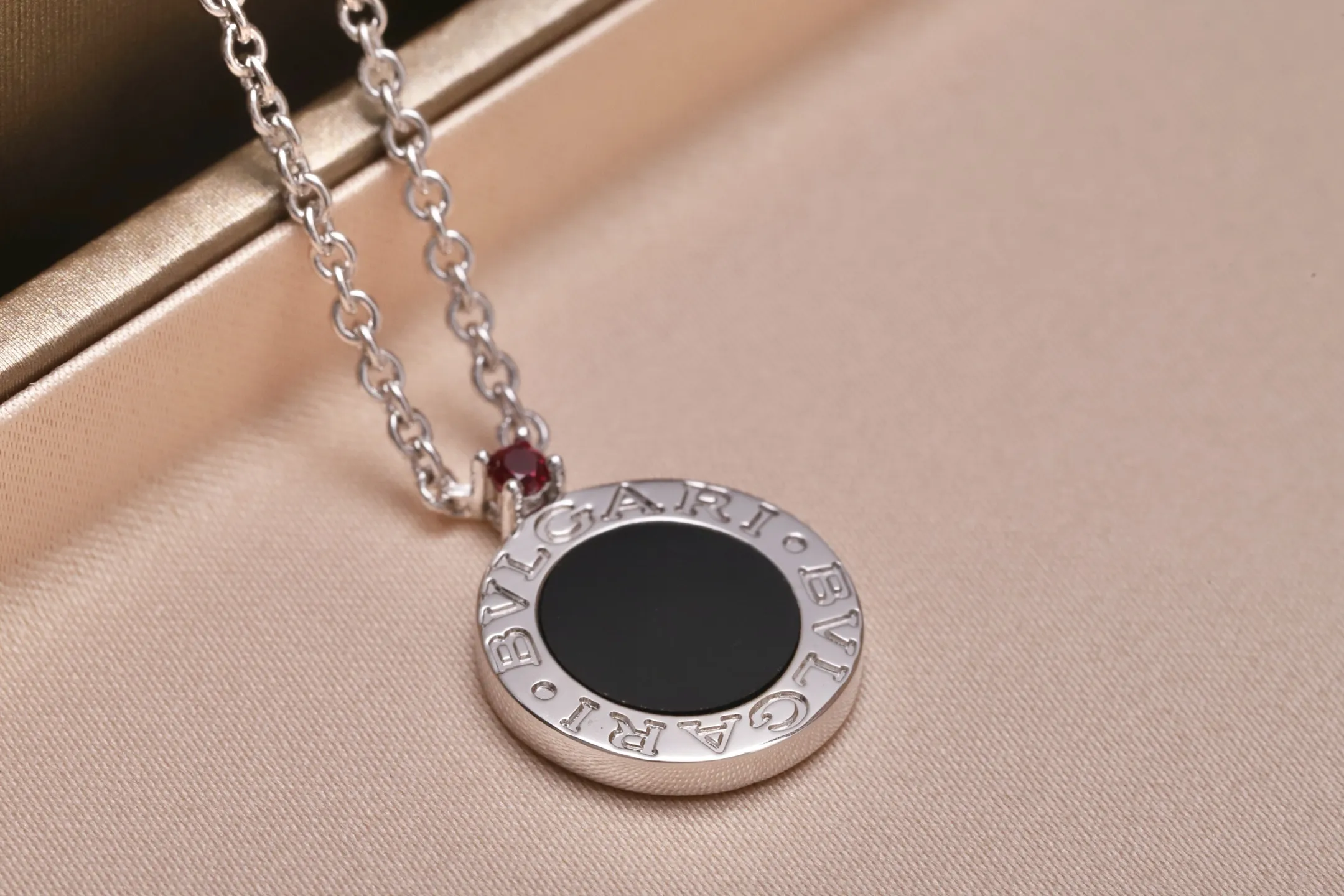 Save the Children Onyx and Ruby Pendant Necklace D35016964 — view 4