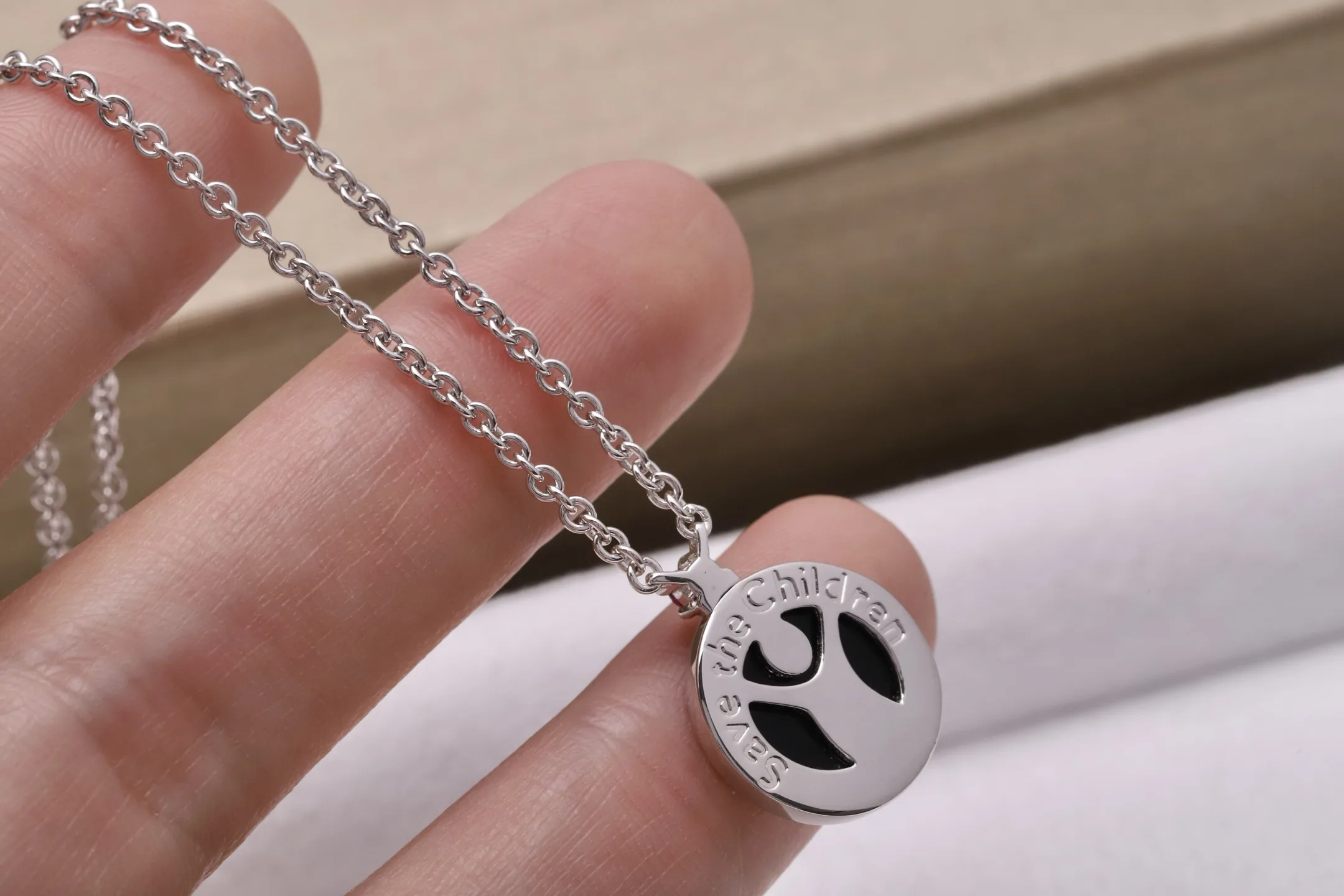 Save the Children Onyx and Ruby Pendant Necklace D35016964 — view 6