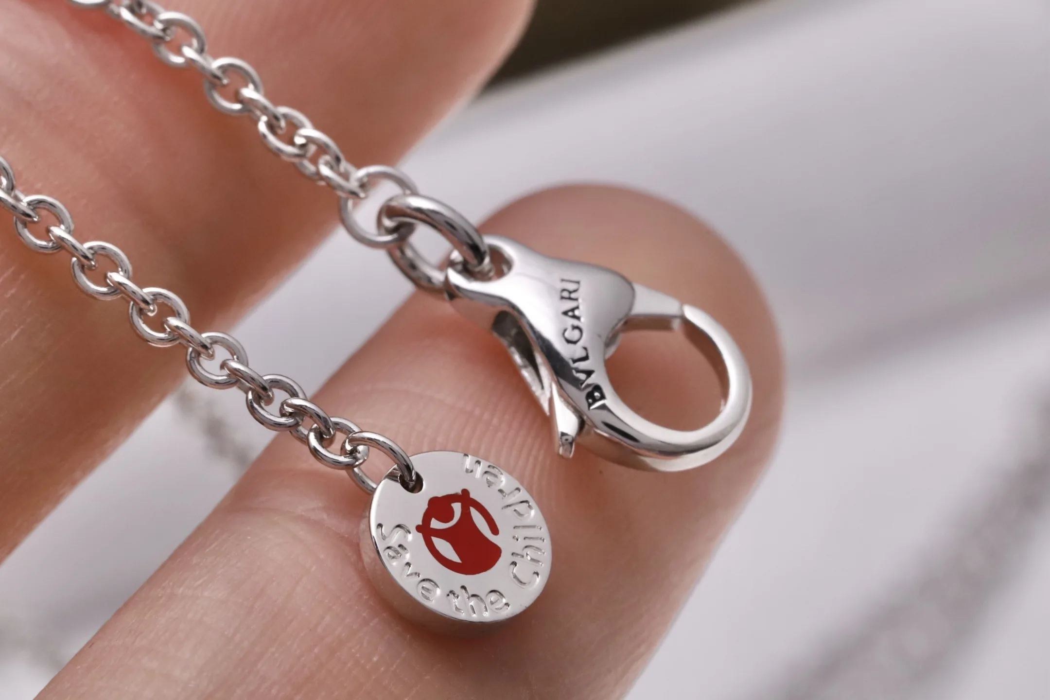 Save the Children Onyx and Ruby Pendant Necklace D35016964 — view 7