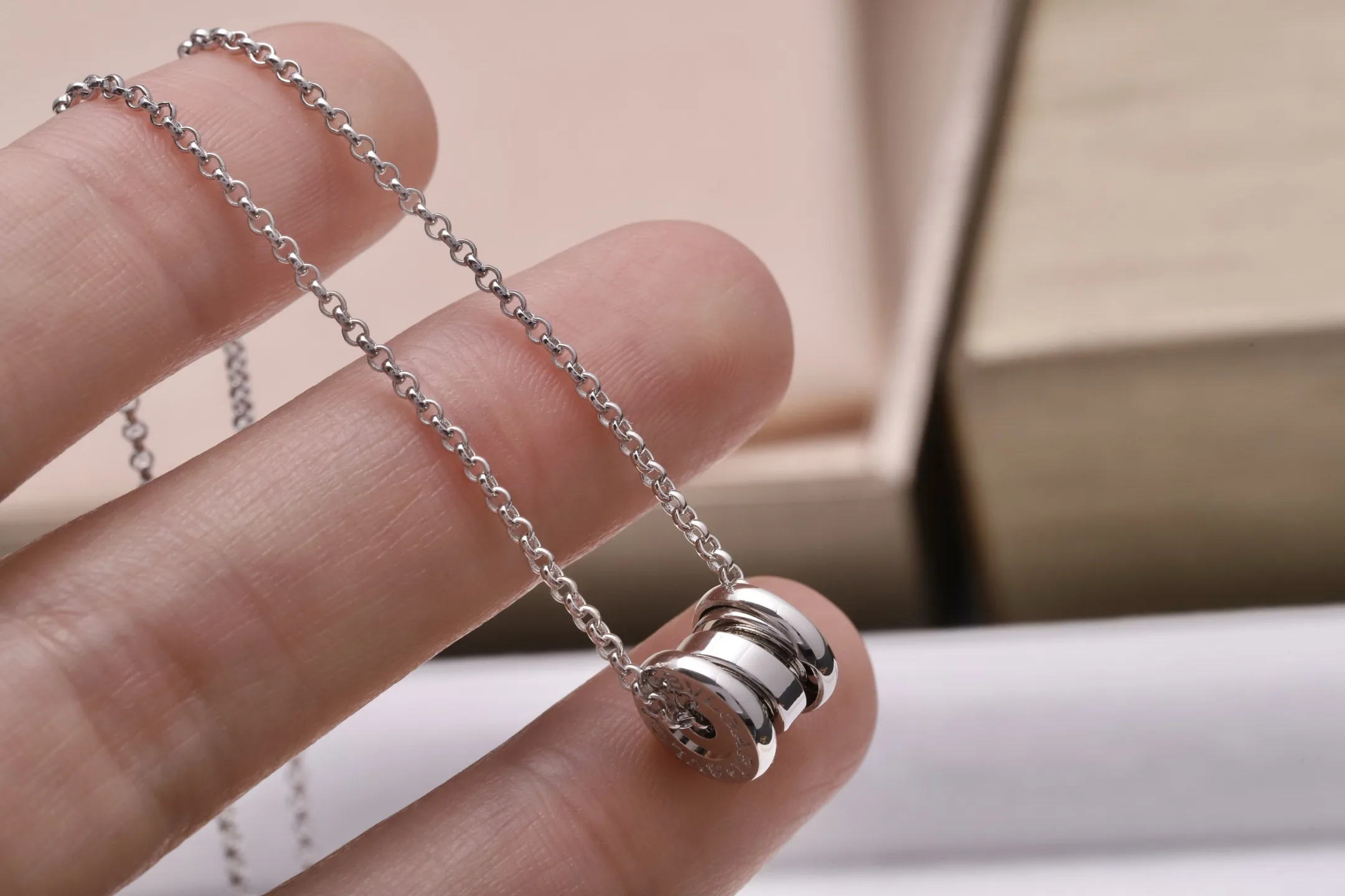 B.zero1 Rock Mini Pendant Necklace (Sterling Silver) D24017141 — view 8