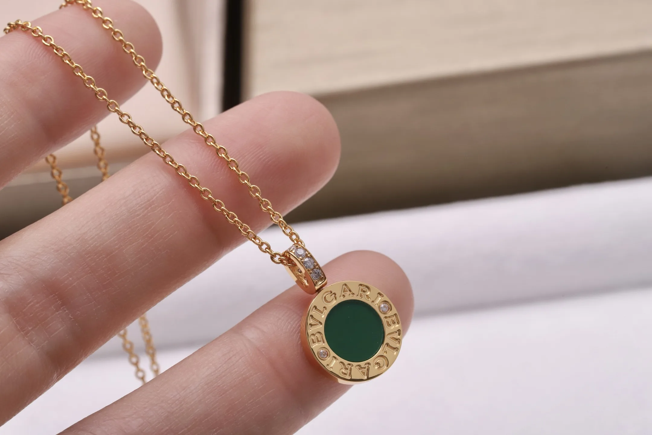 Bulgari Bulgari Reversible Pendant Necklace (Gold-Plated Brass) D17517155 — view 7