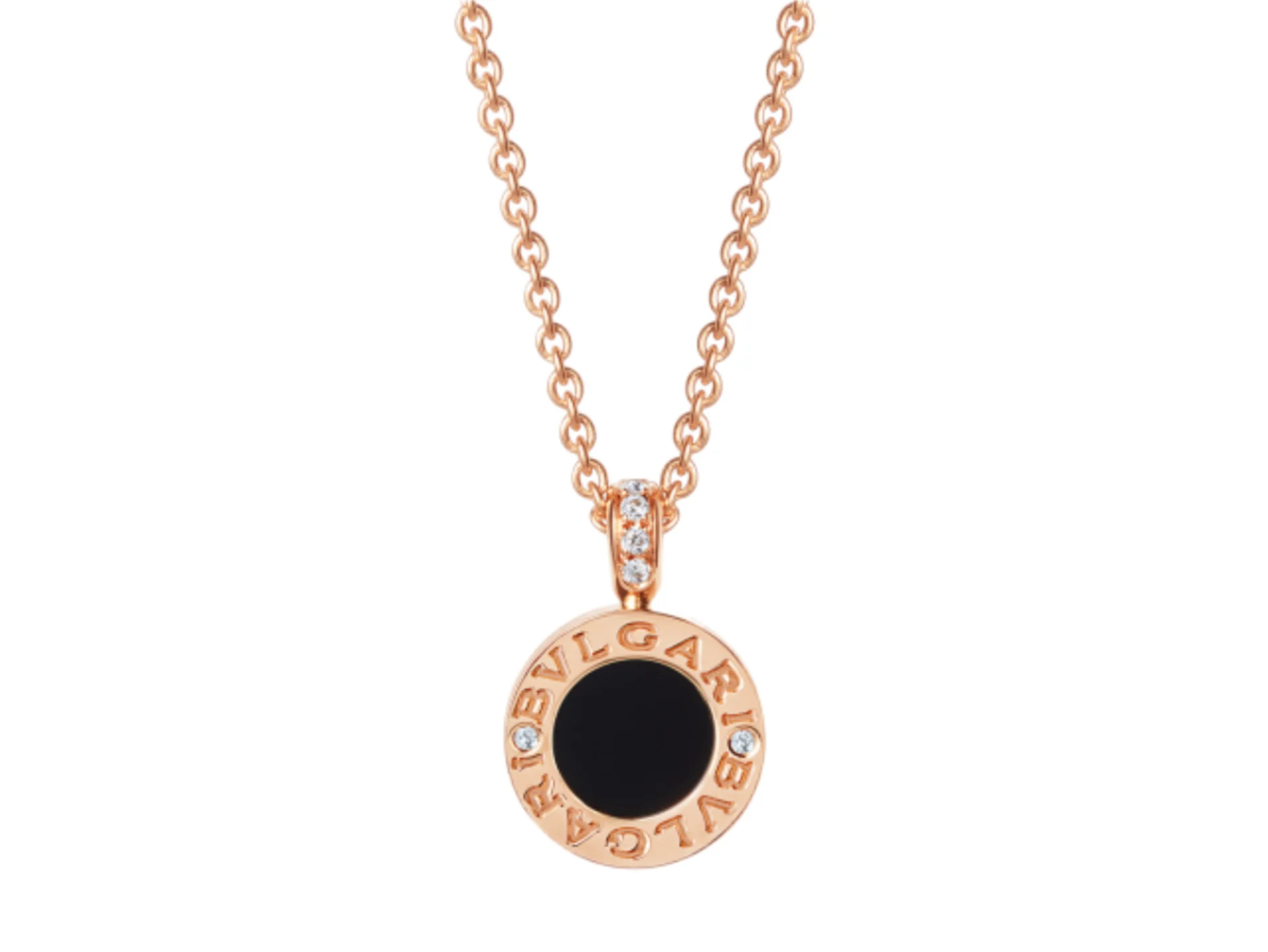 Bulgari Reversible Onyx and Mother-of-Pearl Necklace (Sterling Silver) D29517169