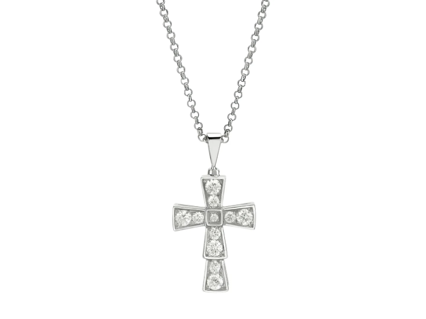 Croce Crystal Cross Pendant Necklace (Gold-Plated Brass) D15017154