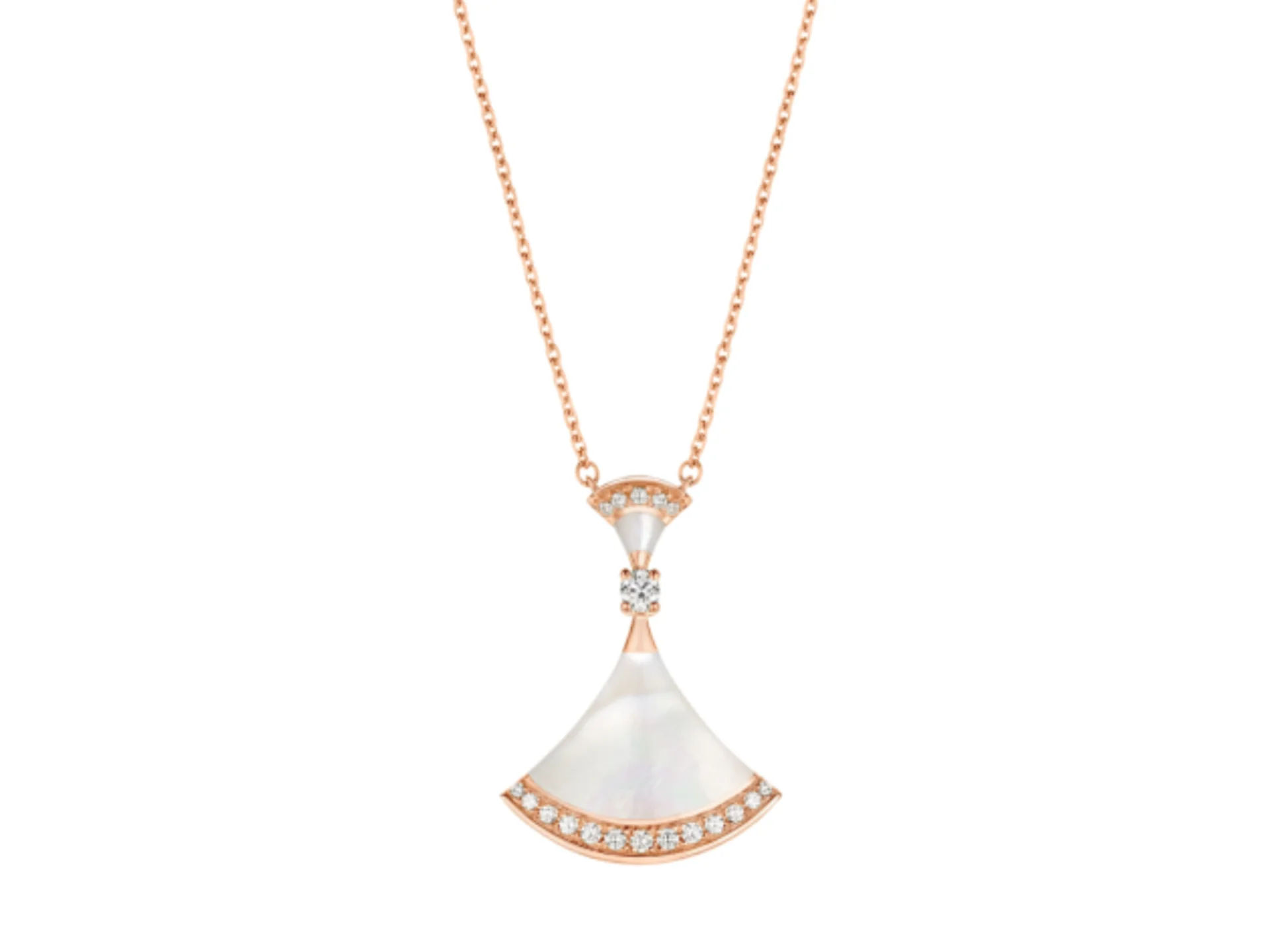 Diva's Dream Mother-of-Pearl Pendant Necklace (Gold-Plated Brass) D16517165