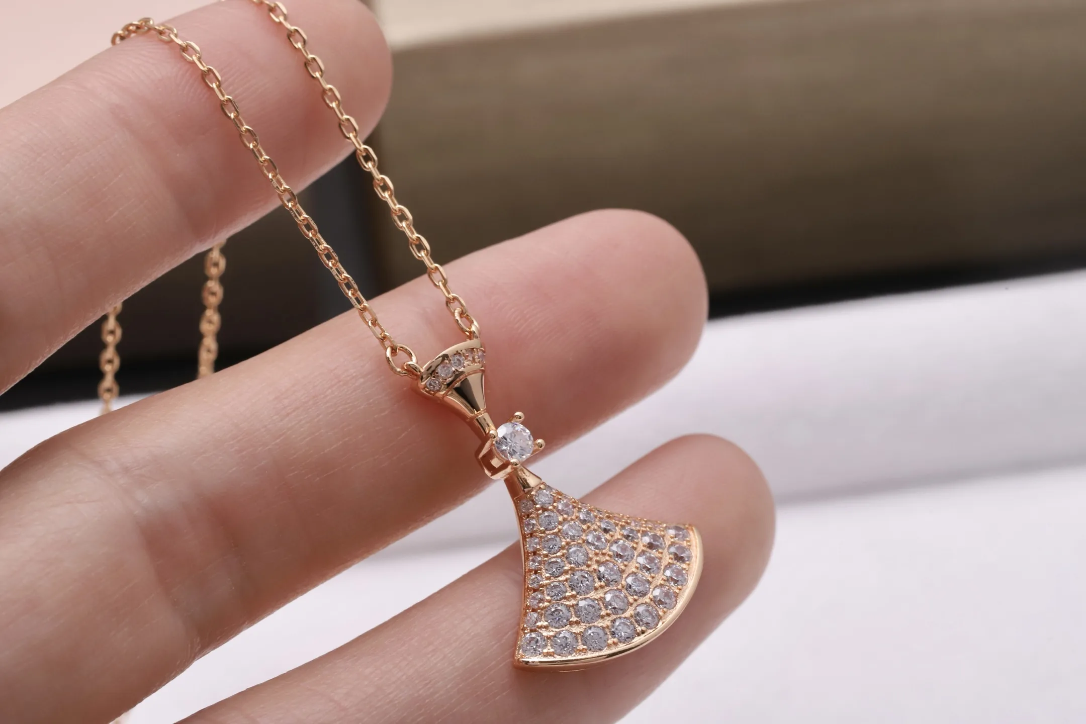 Divas' Dream Pavé Diamond Pendant Necklace (Sterling Silver) D23517161 — view 5