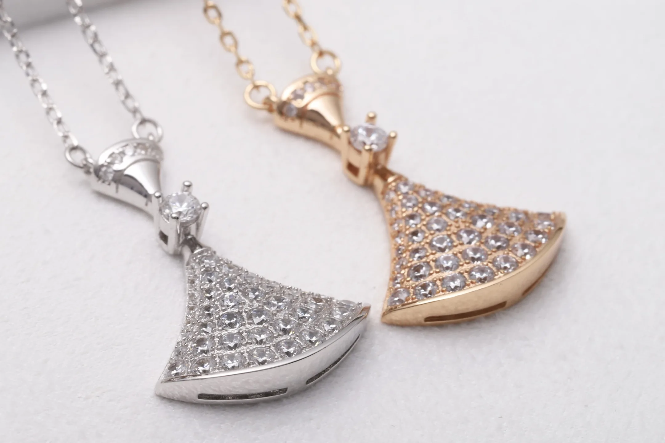 Divas' Dream Pavé Diamond Pendant Necklace (Sterling Silver) D23517161 — view 7