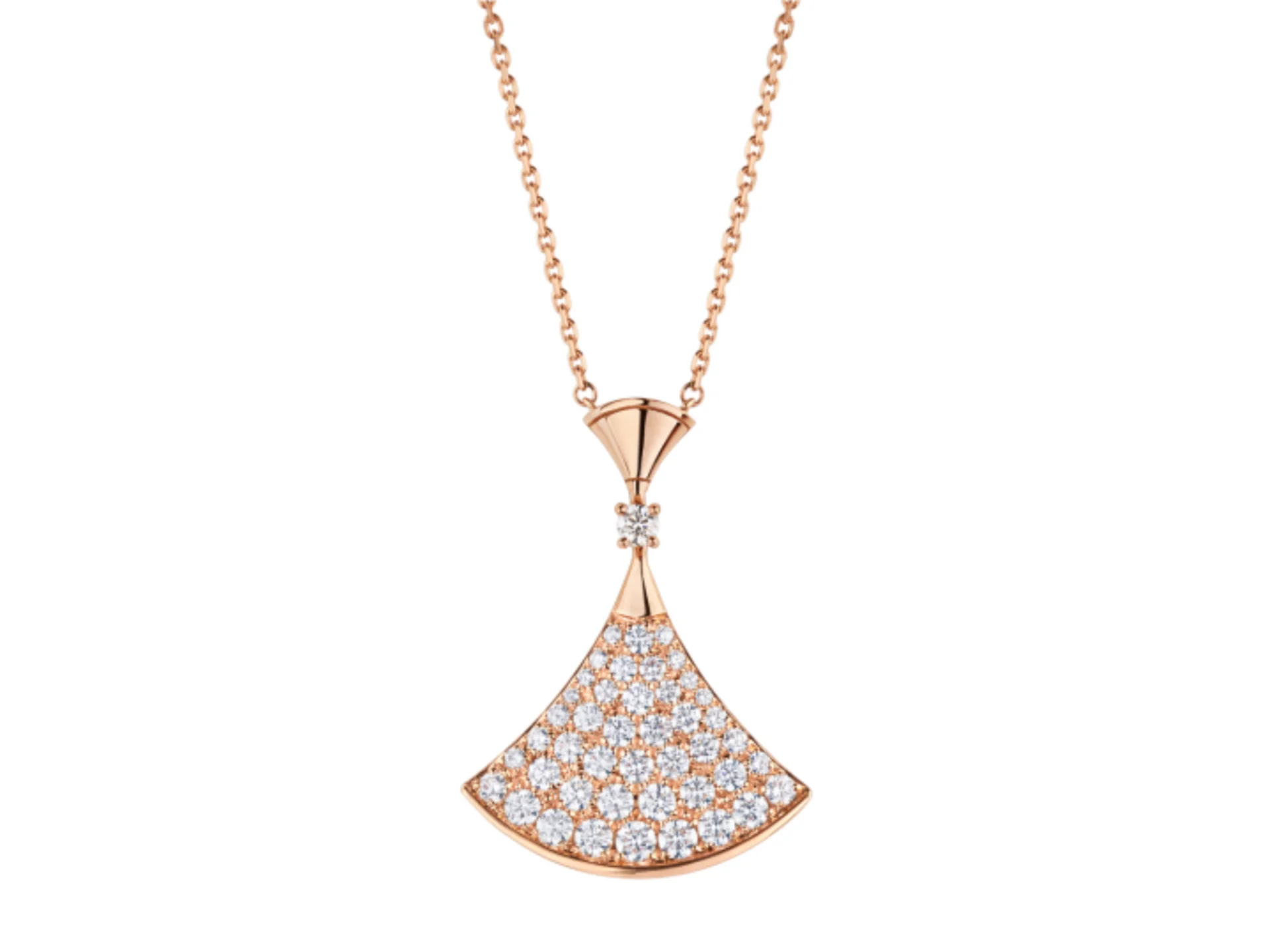 Divas' Dream Pavé Diamond Pendant Necklace (Sterling Silver) D23517162