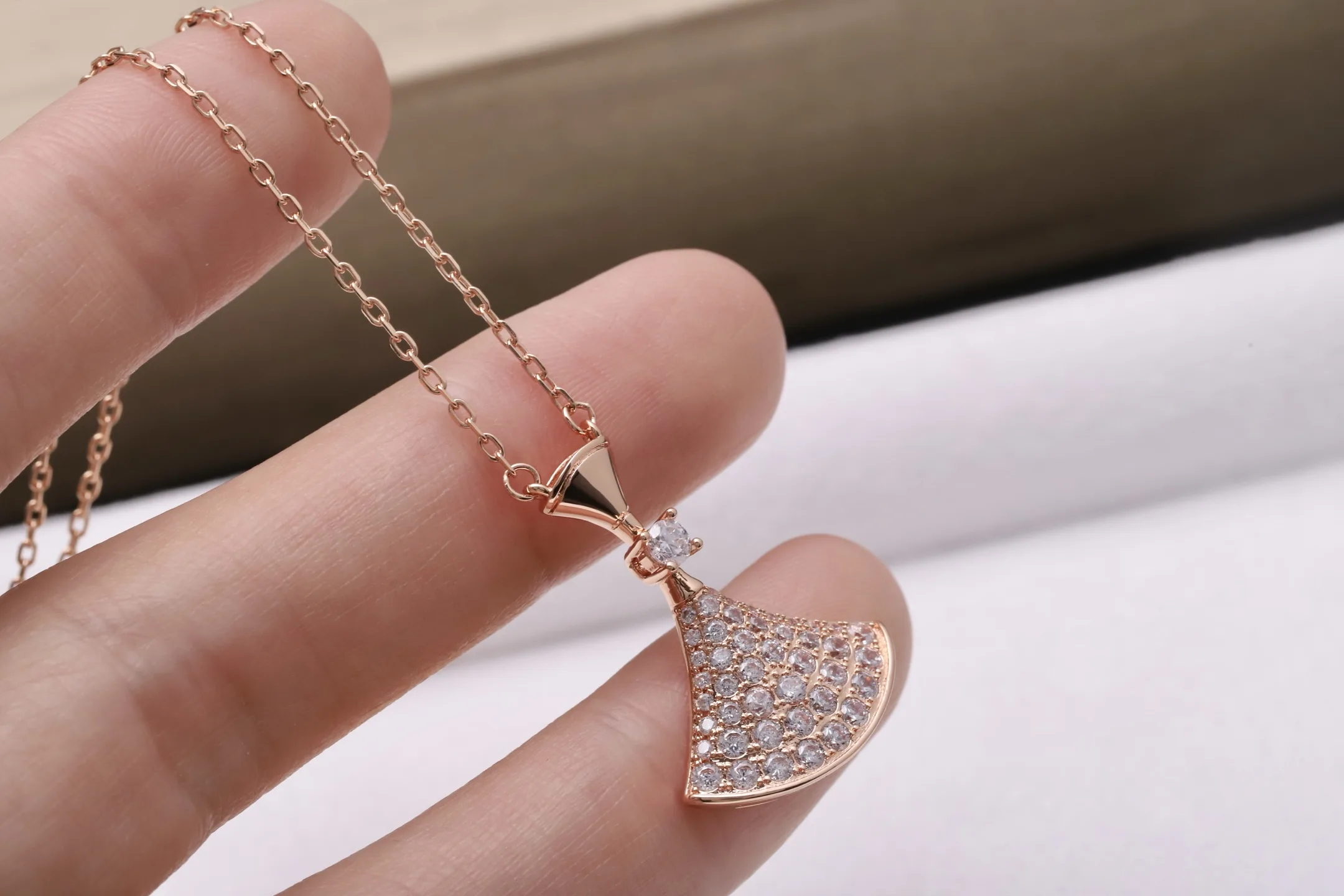 Divas' Dream Pavé Diamond Pendant Necklace (Sterling Silver) D23517162 — view 5