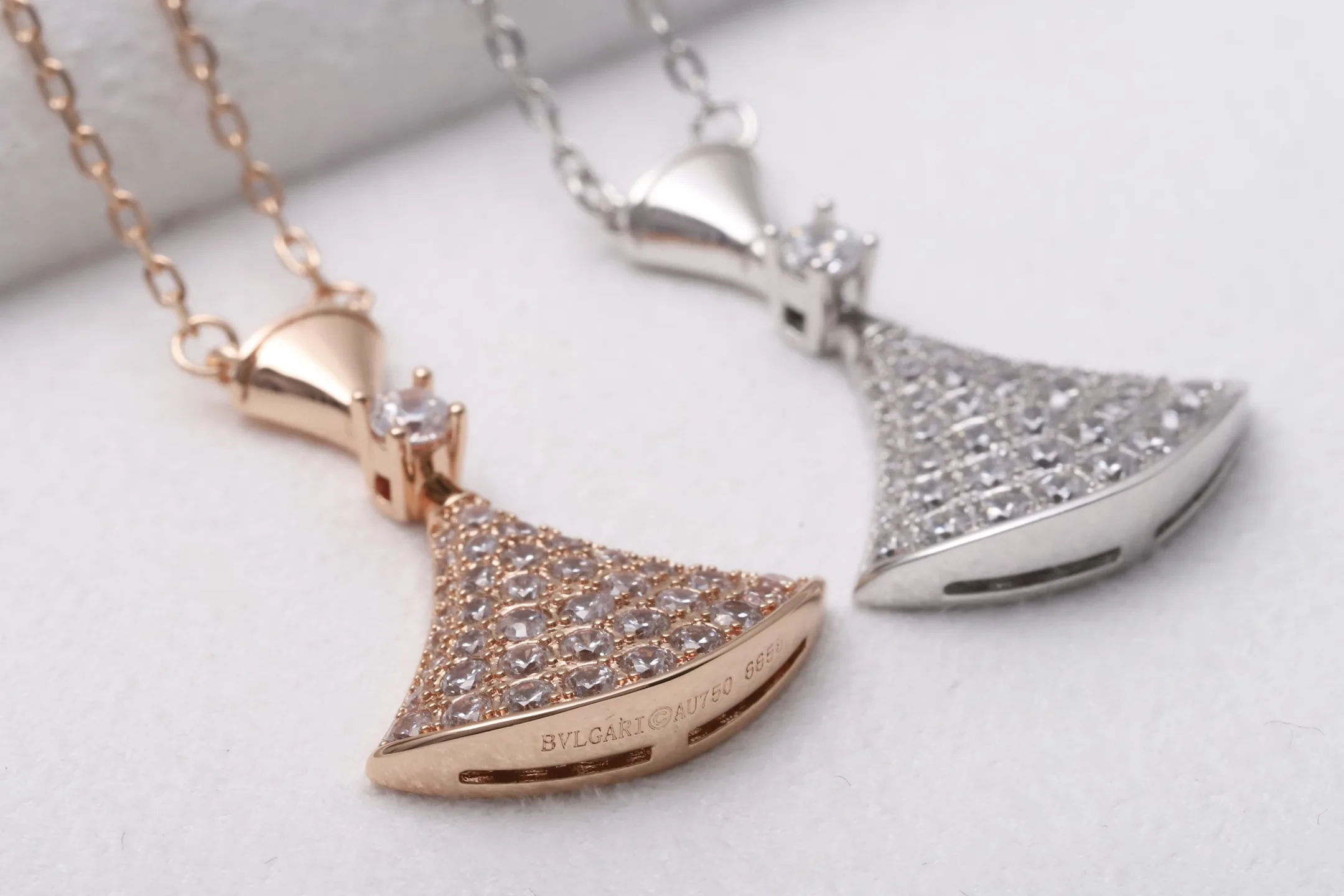 Divas' Dream Pavé Diamond Pendant Necklace (Sterling Silver) D23517162 — view 7