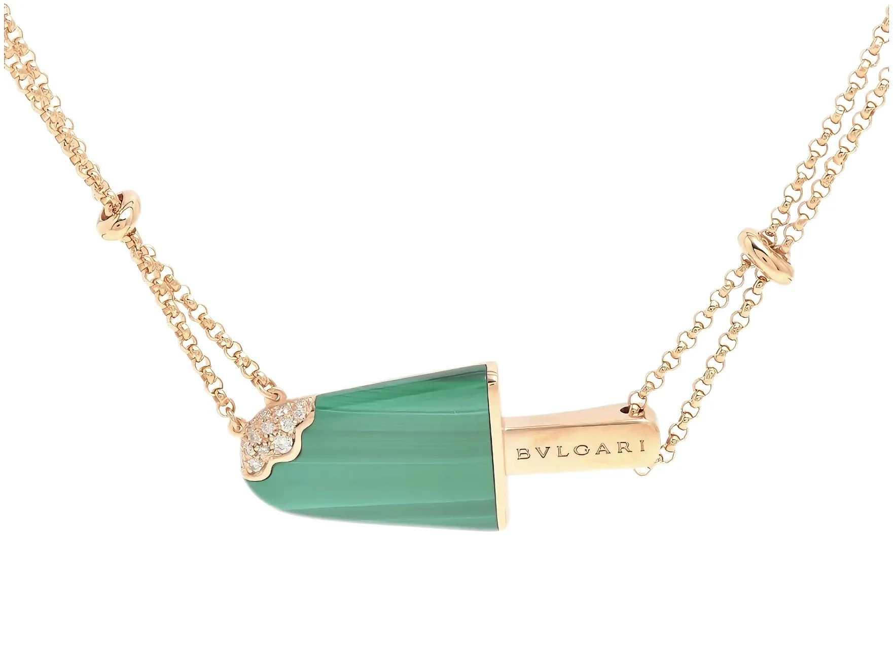Gelati Malachite & Diamond Pendant Necklace (Gold-Plated Brass) D20517163