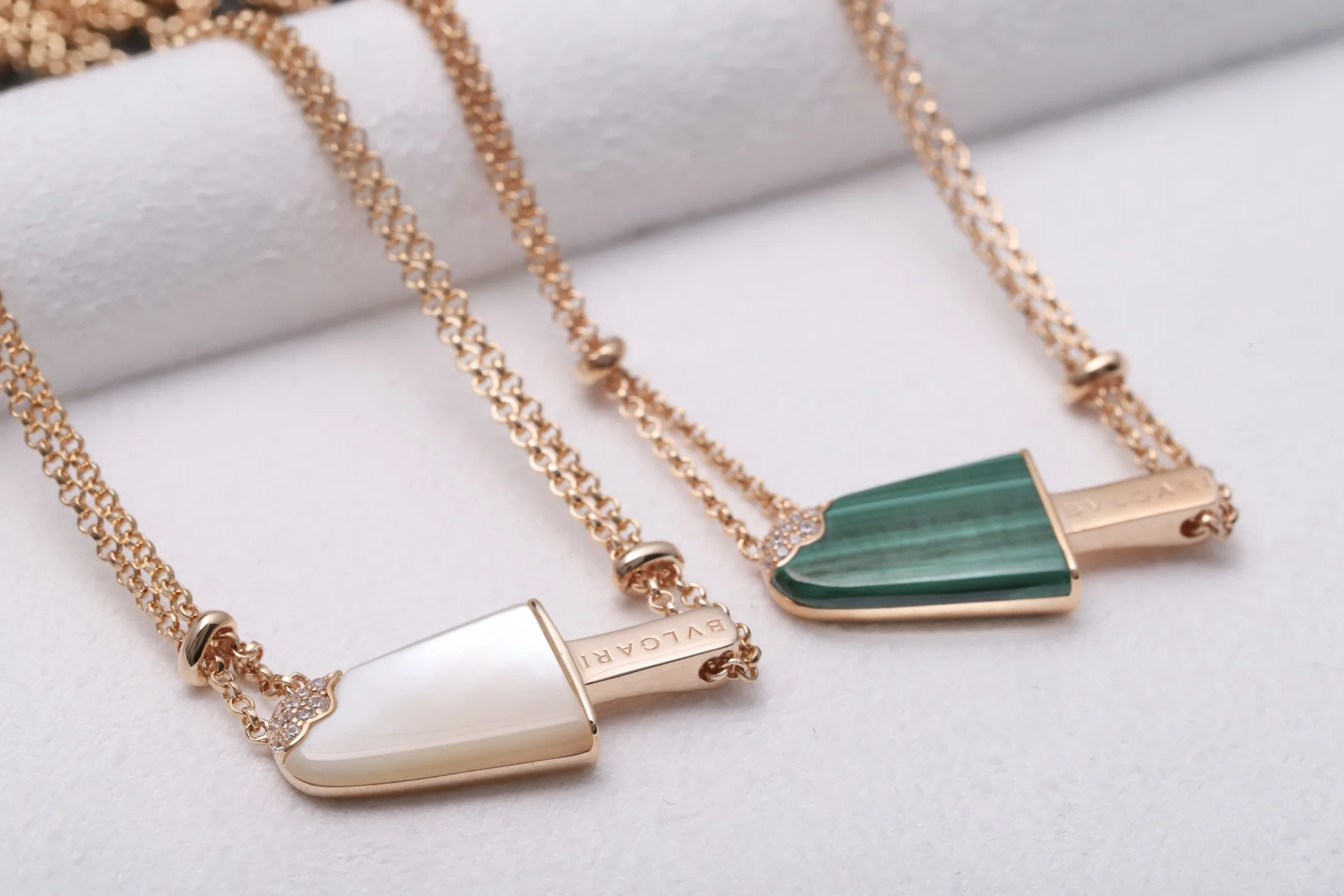 Gelati Malachite & Diamond Pendant Necklace (Gold-Plated Brass) D20517163 — view 7