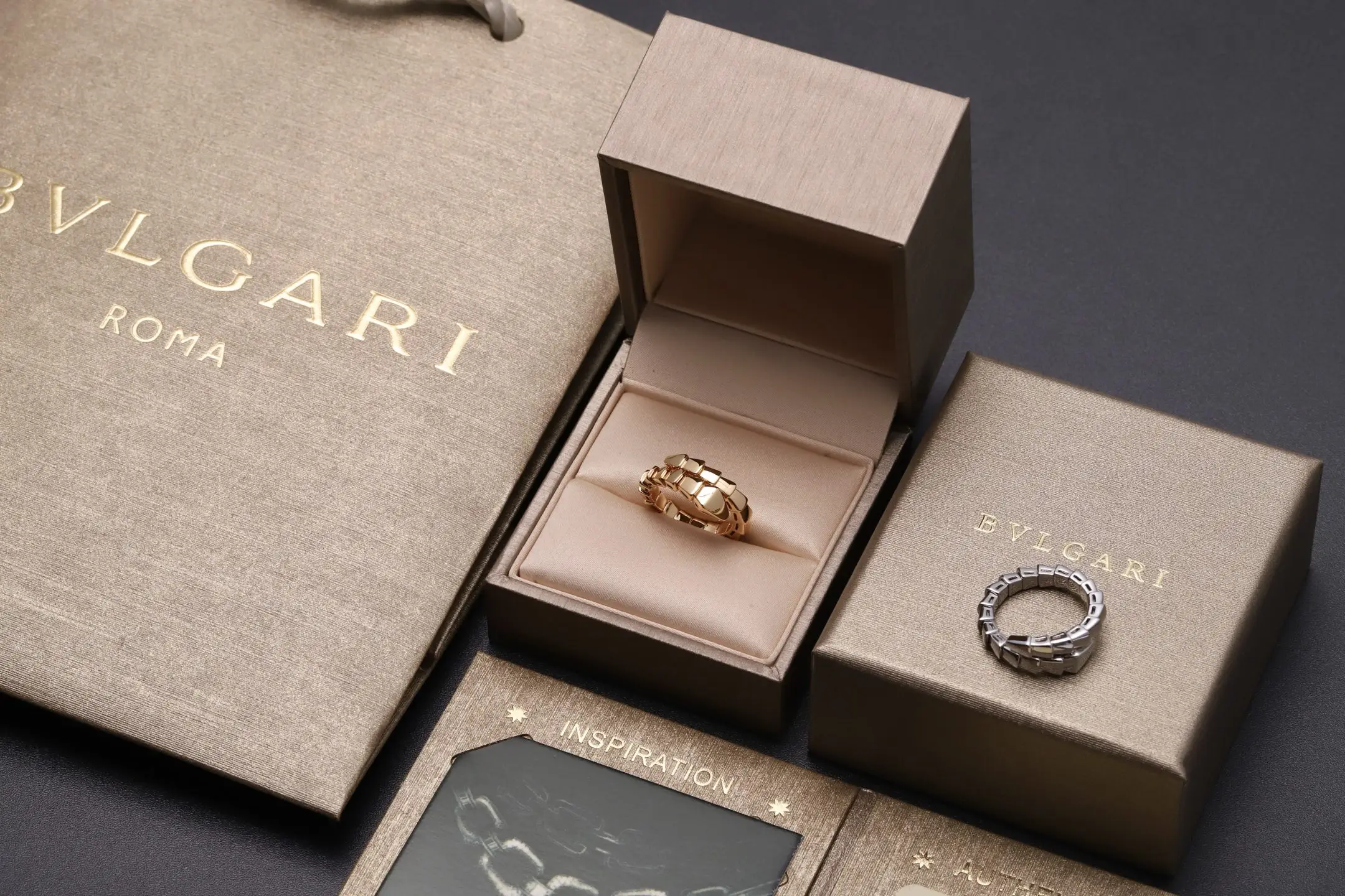Serpenti Viper Ring (Gold-Plated Brass) D16517131 — view 2