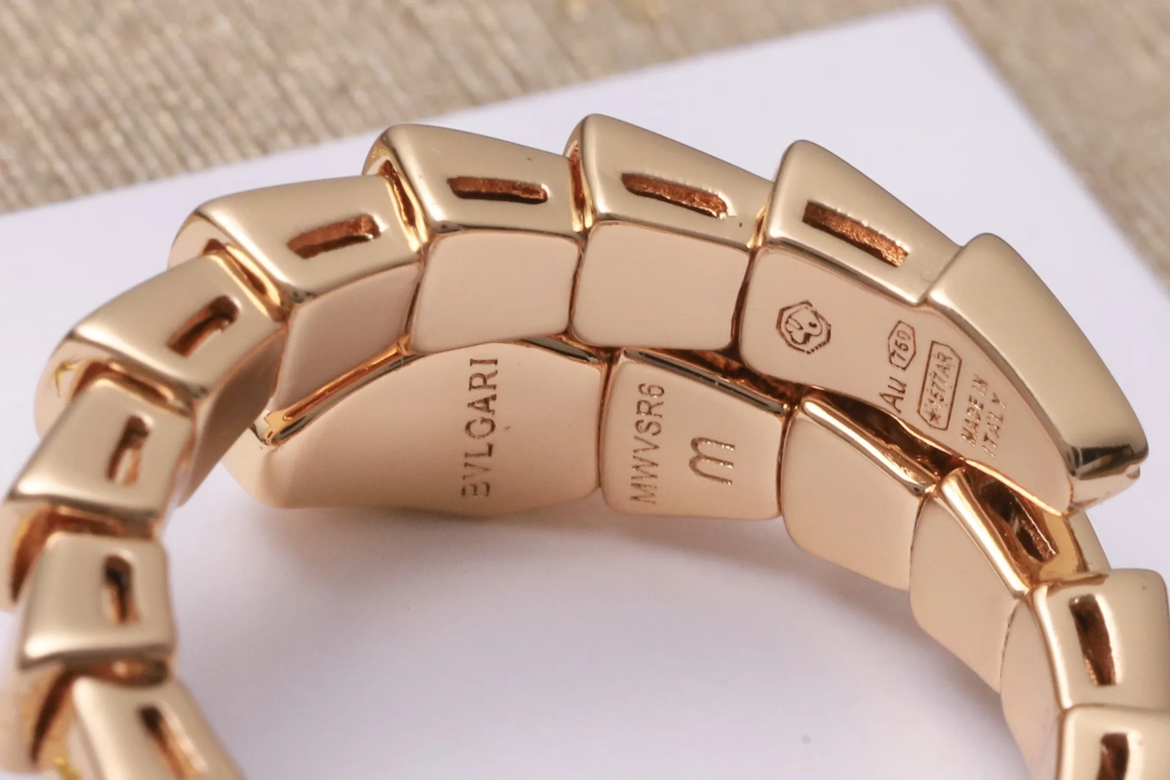 Serpenti Viper Ring (Gold-Plated Brass) D16517131 — view 8