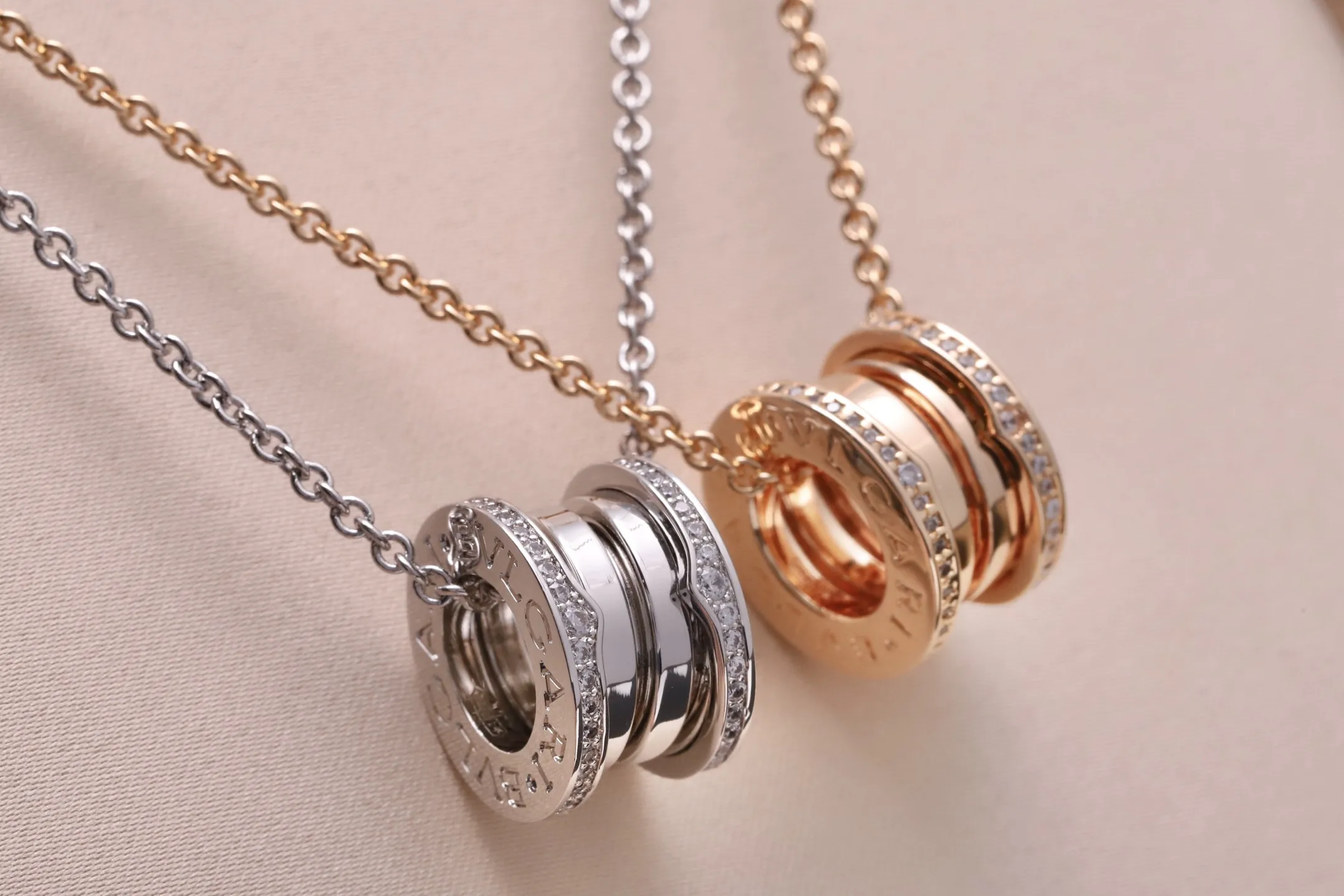 B.zero1 Rock Pendant Necklace (Sterling Silver) D34017139 — view 3