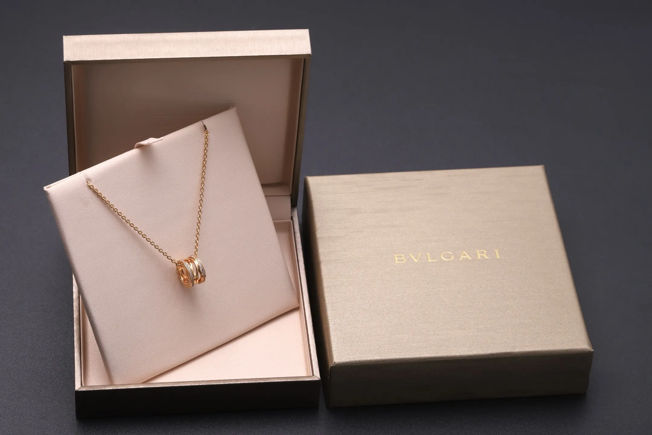 B.zero1 Rock Pendant Necklace (Gold-Plated Brass) D18517136 — view 2