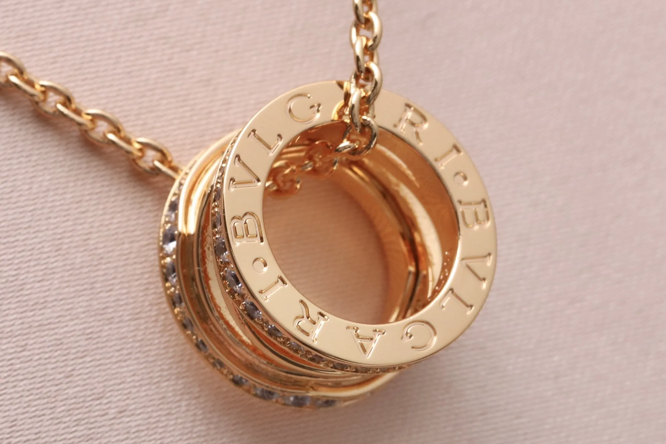 B.zero1 Rock Pendant Necklace (Gold-Plated Brass) D18517136 — view 6