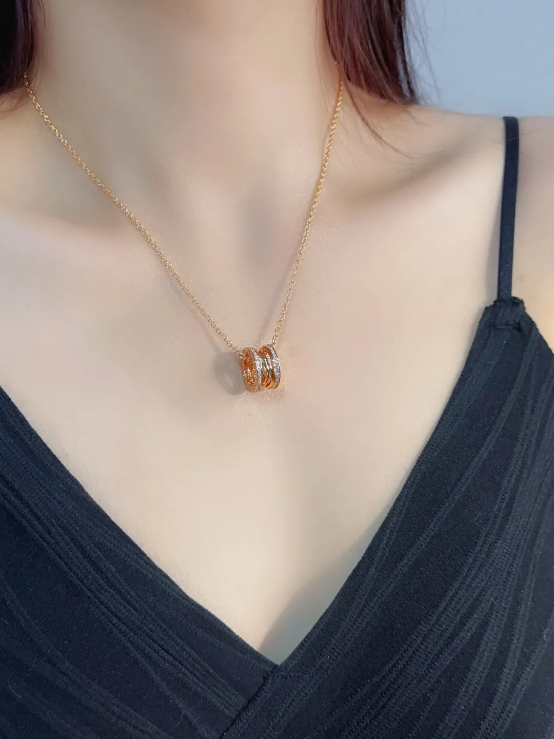 B.zero1 Rock Pendant Necklace (Gold-Plated Brass) D18517136 — view 10