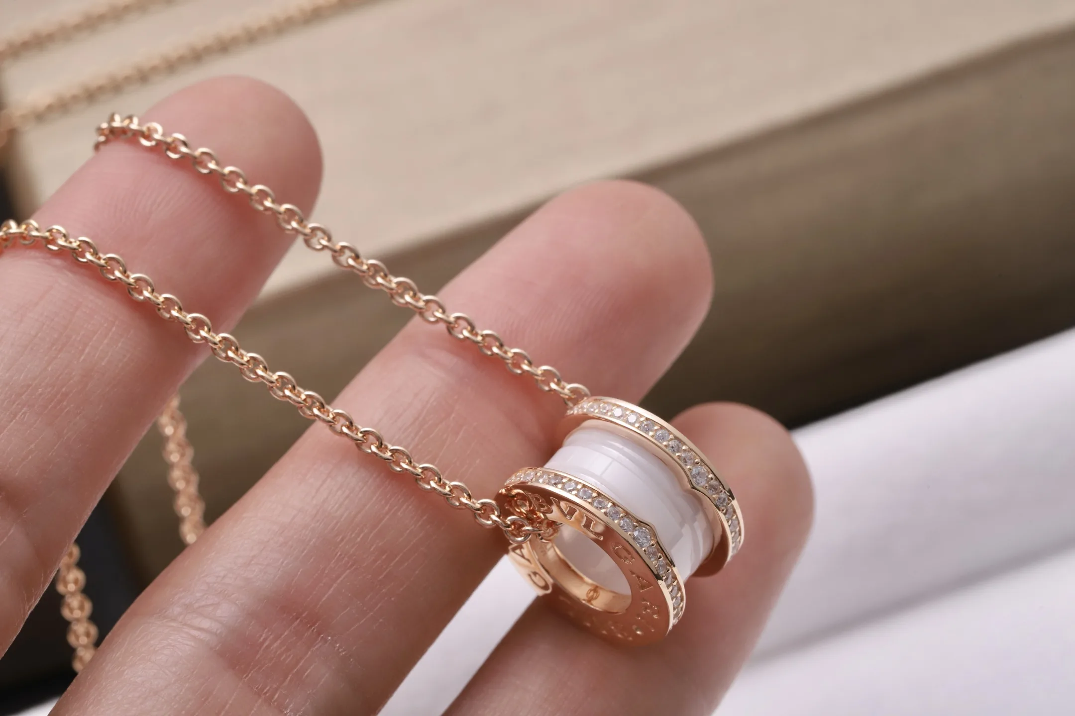 B.zero1 Rock Pendant Necklace (Sterling Silver) D34017138 — view 4