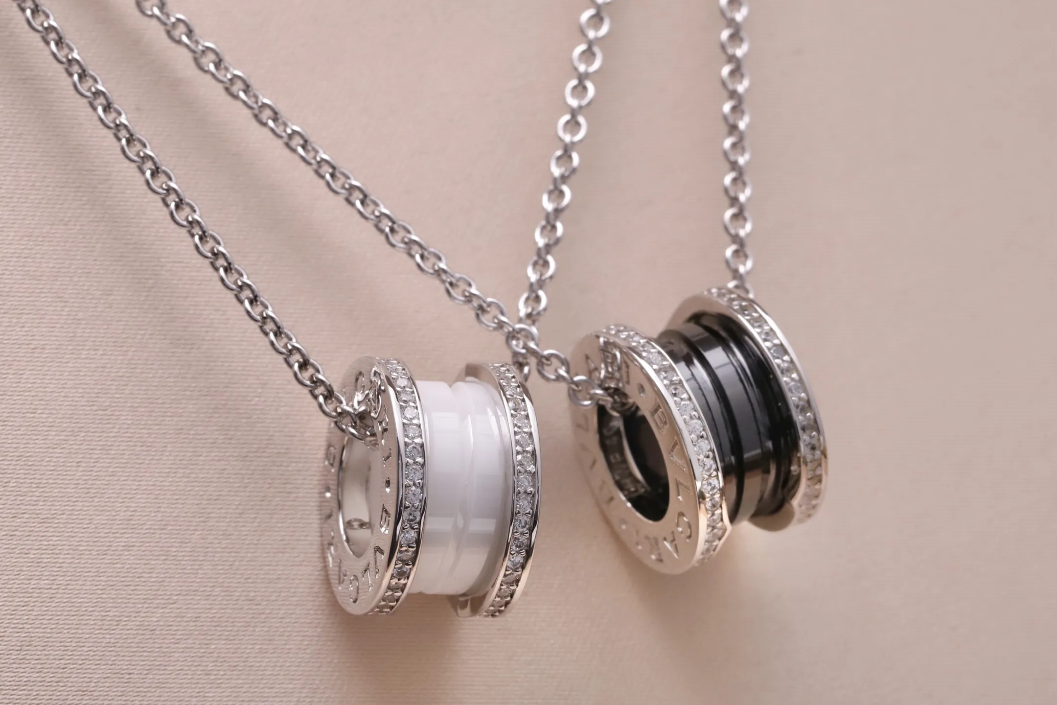 B.zero1 Rock Pendant Necklace (Sterling Silver & Ceramic) D34017137 — view 3