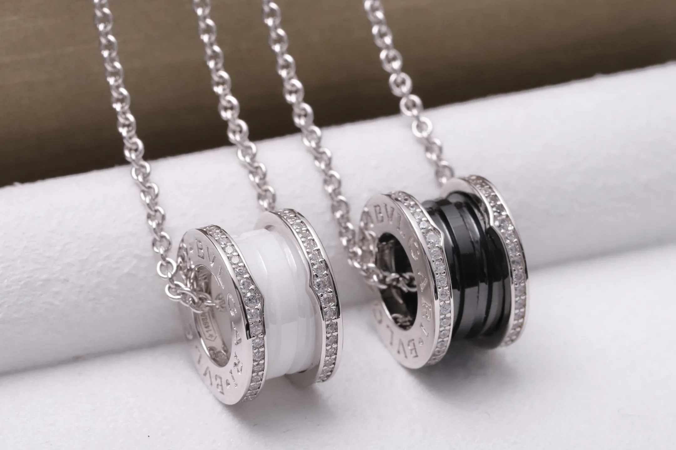 B.zero1 Rock Pendant Necklace (Sterling Silver & Ceramic) D34017137 — view 7