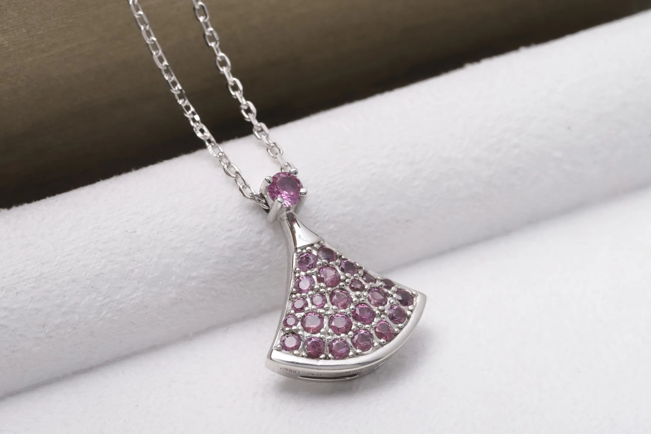 Divas' Dream Pink Sapphire Pendant Necklace (Sterling Silver) D28516971 — view 4