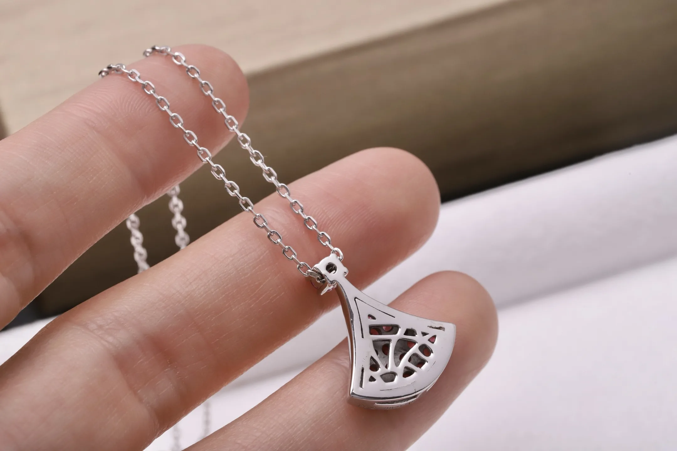 Divas' Dream Pink Sapphire Pendant Necklace (Sterling Silver) D28516971 — view 8