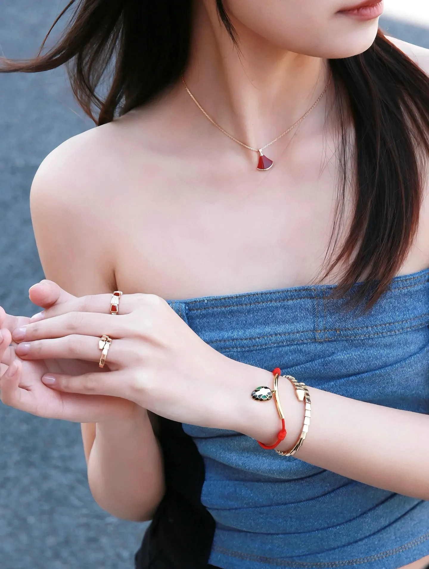 Divas' Dream Carnelian Pendant Necklace (Sterling Silver) D19016968 — view 13