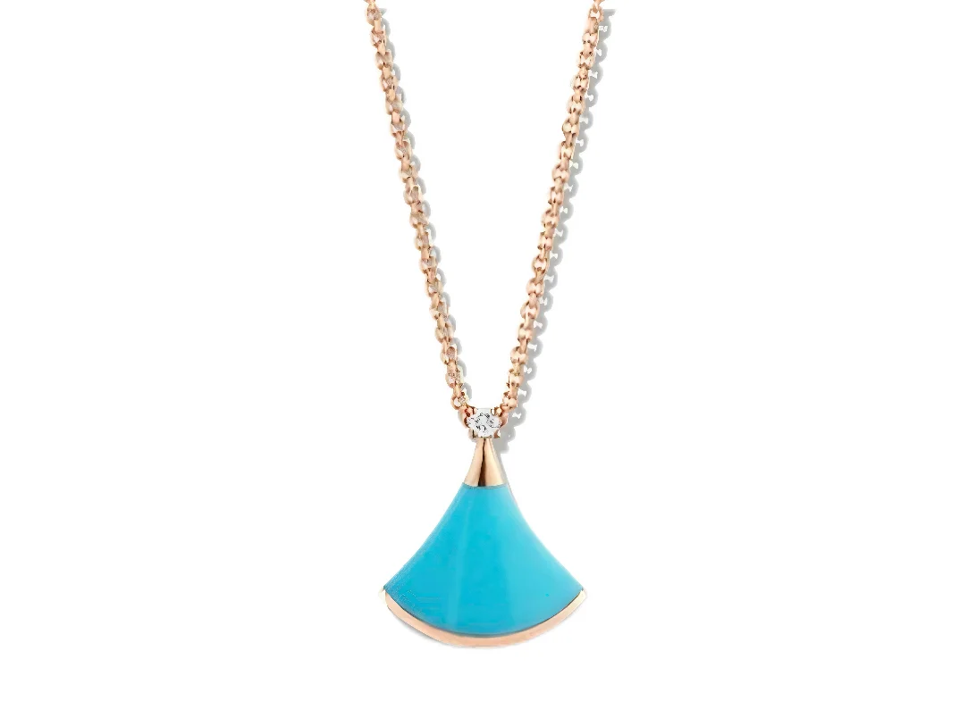 Divas' Dream Turquoise Pendant Necklace (Sterling Silver) D19016970