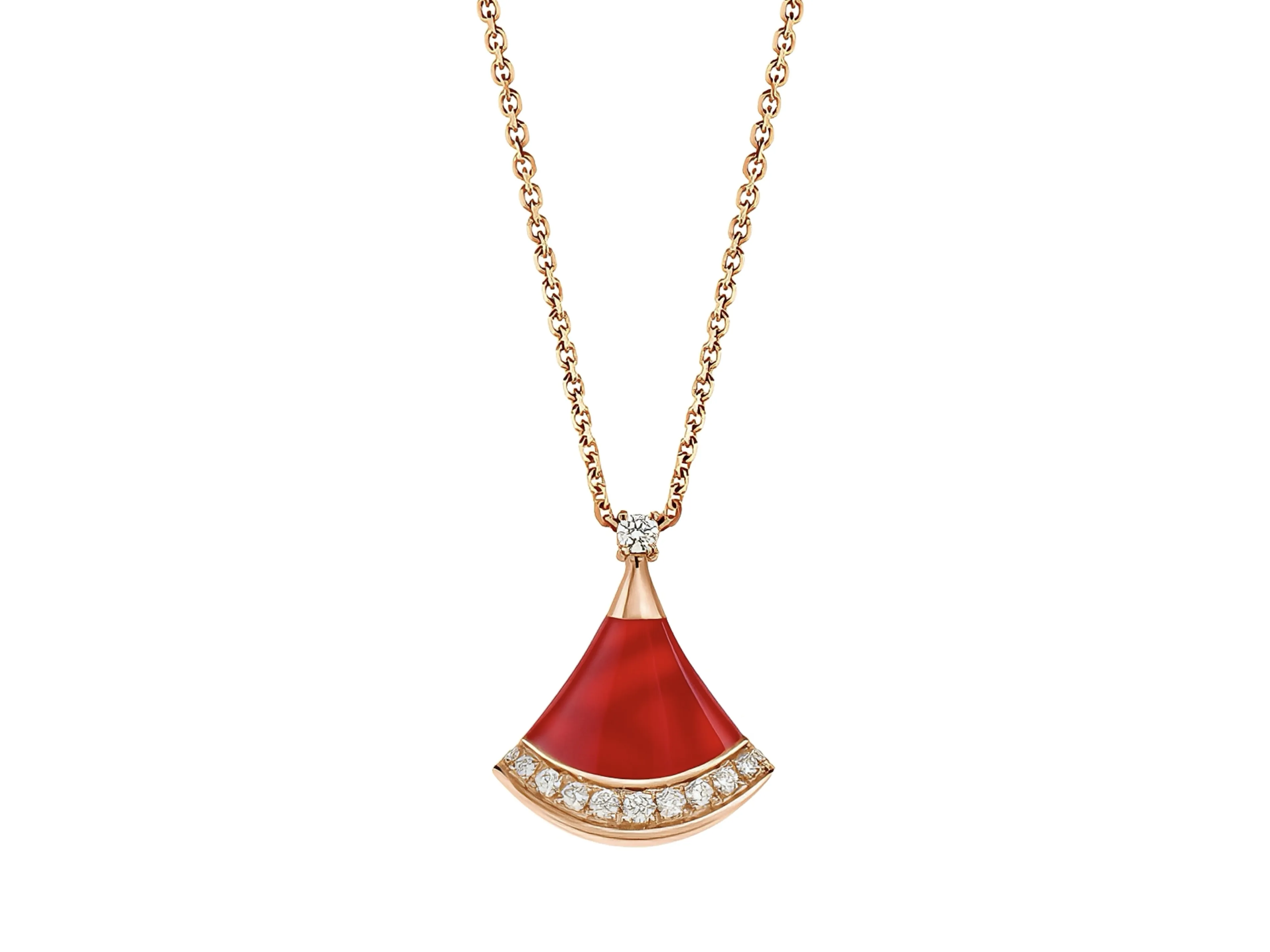 Divas' Dream Carnelian Pendant Necklace (Gold-Plated Brass) D14017134