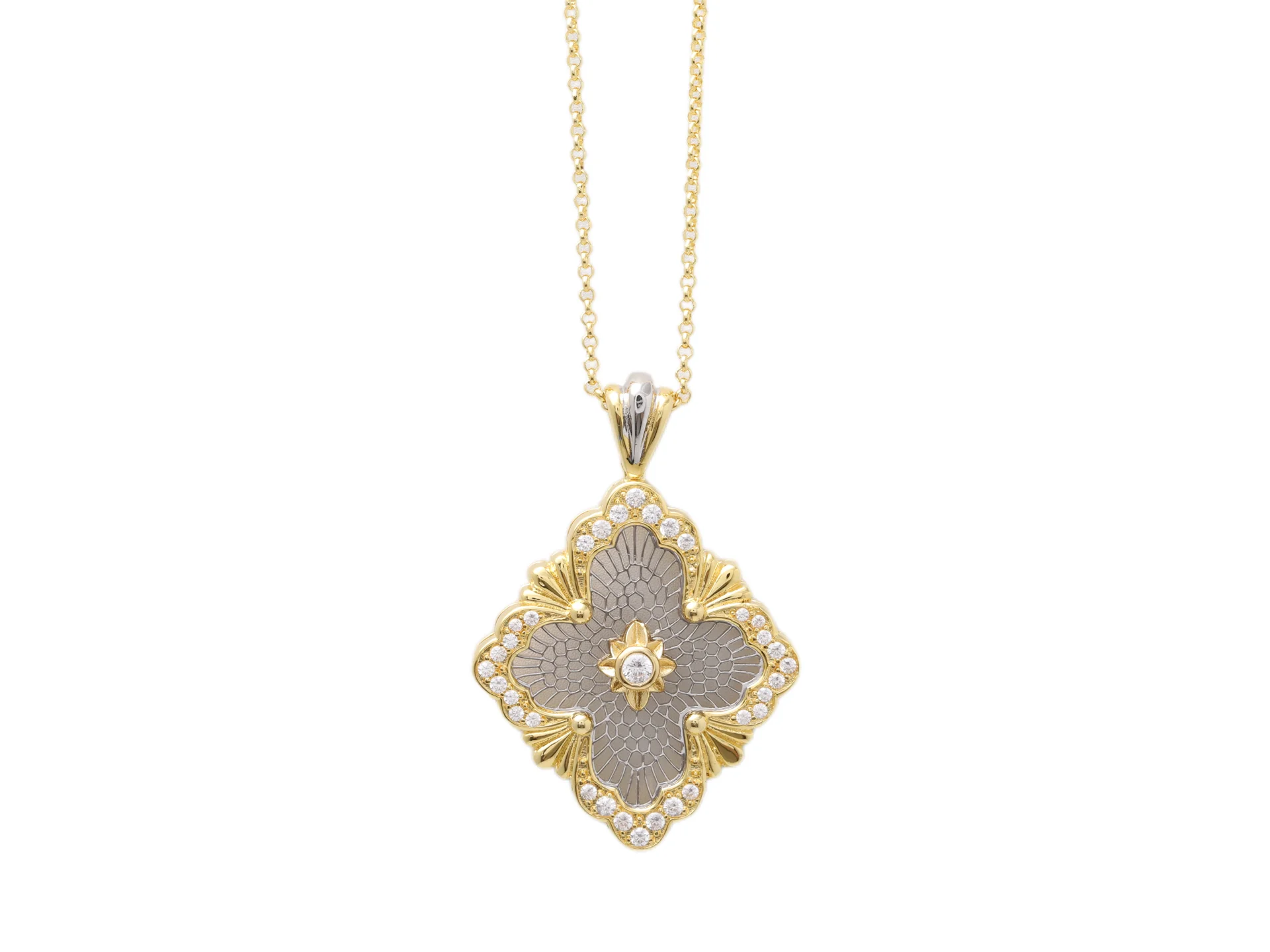 Opera Tulle Pendant Necklace (Gold-Plated Brass) D15016603