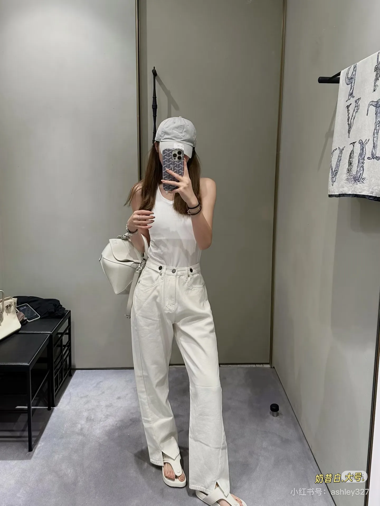 Puzzle Bag in Light Geometric Leather D35518039 — view 2