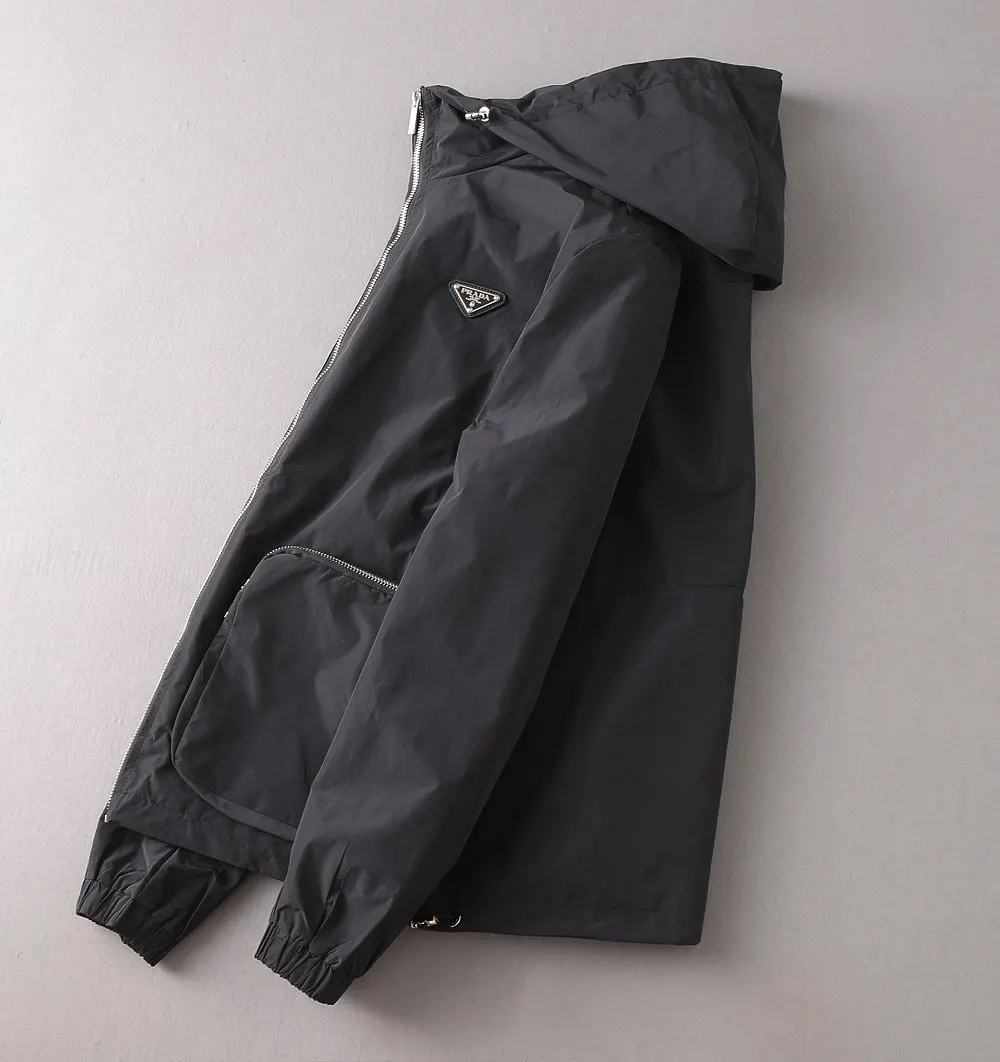Logo-Plaque Hooded Shell Jacket D25014335 — view 4