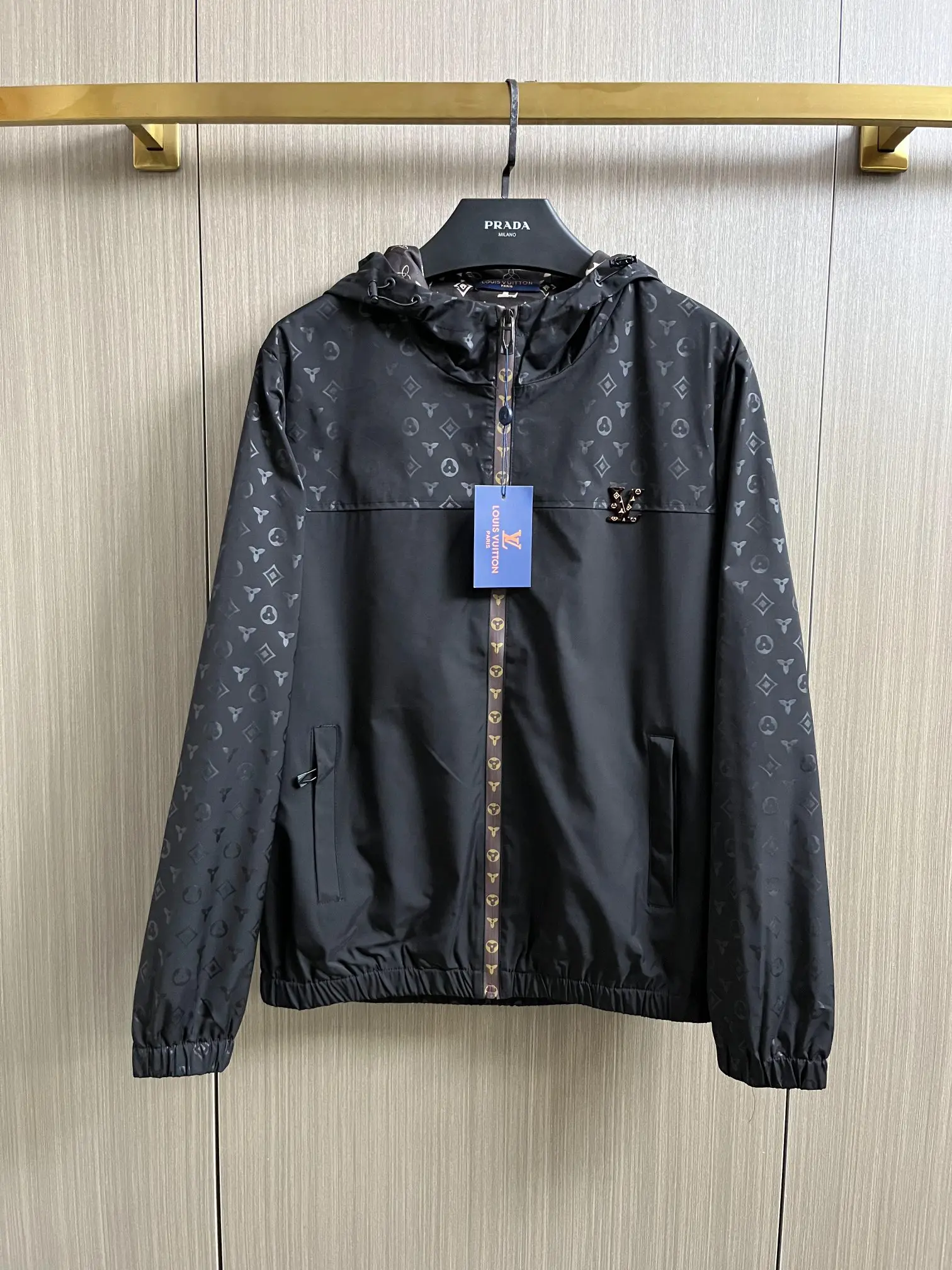 Monogram Hooded Windbreaker Jacket D28014333
