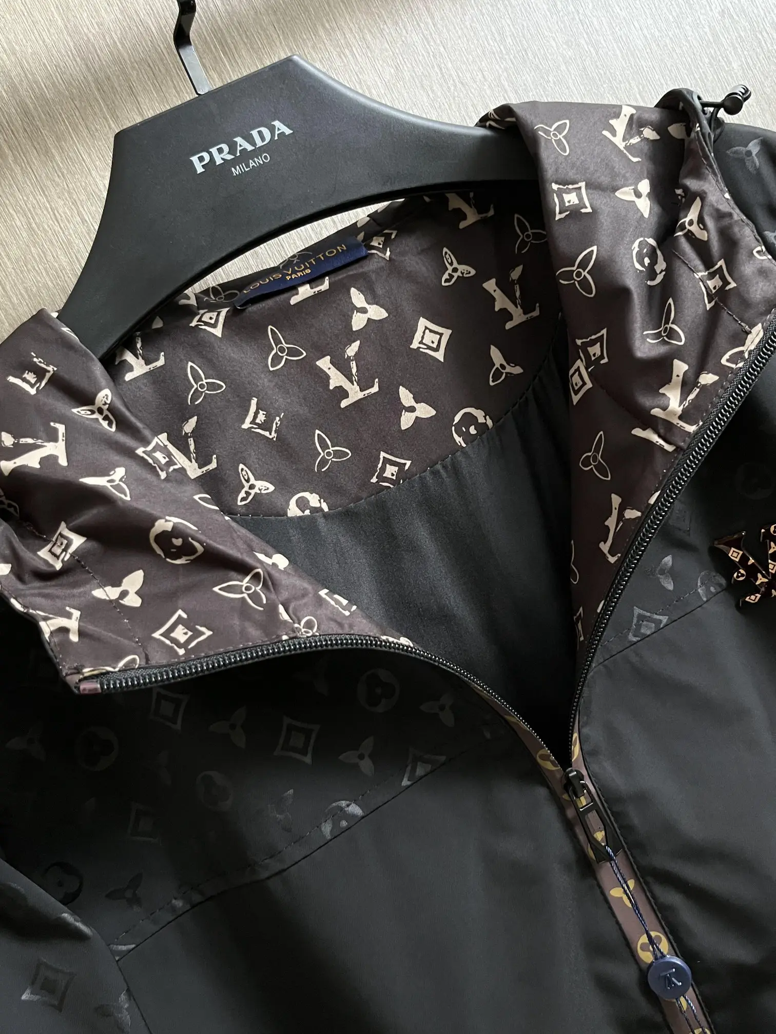 Monogram Hooded Windbreaker Jacket D28014333 — view 5