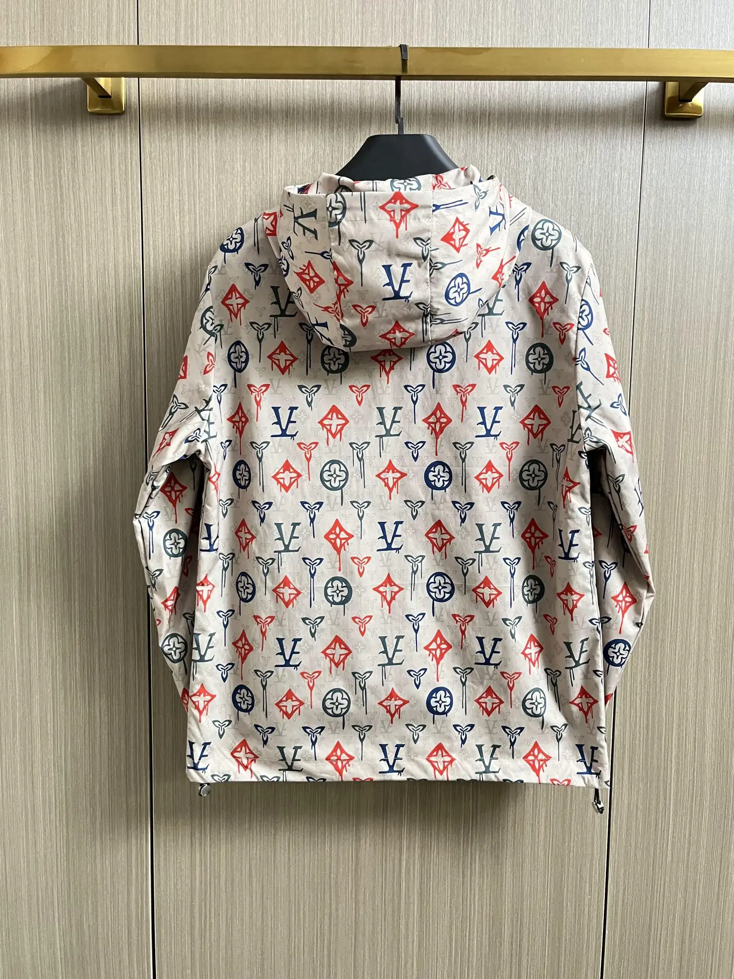 Graffiti Monogram Hooded Windbreaker Jacket D29014332 — view 2