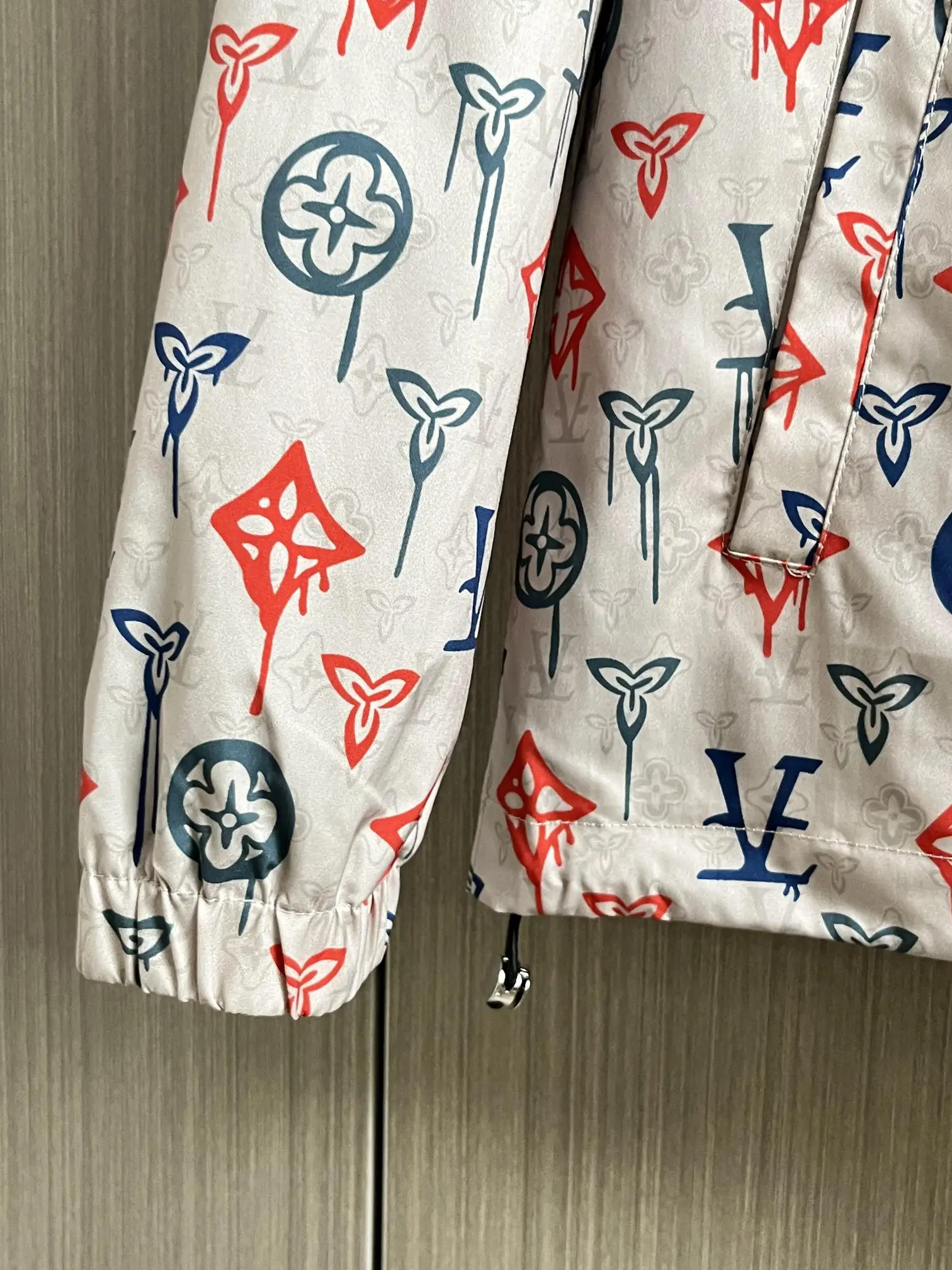 Graffiti Monogram Hooded Windbreaker Jacket D29014332 — view 6