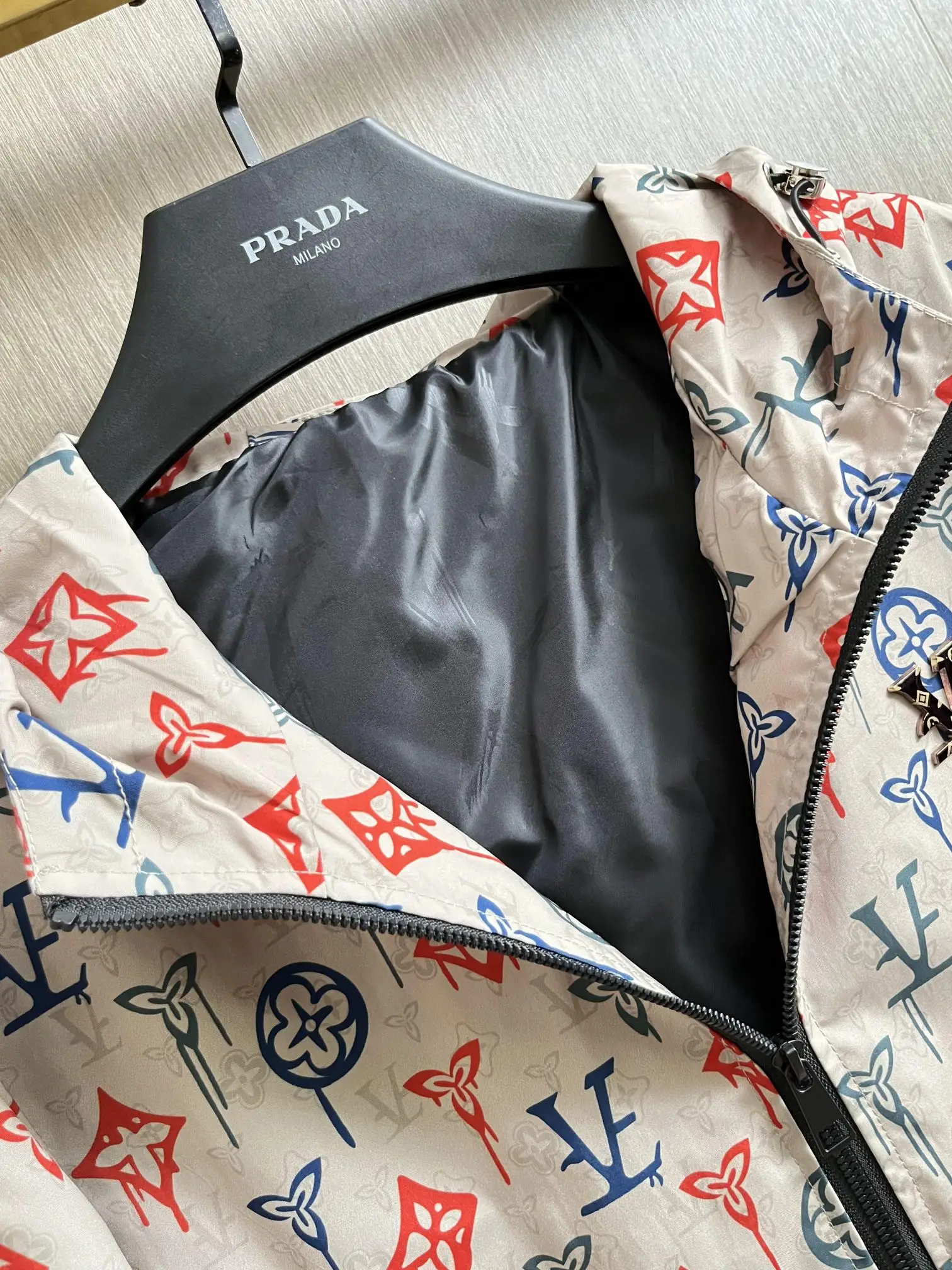 Graffiti Monogram Hooded Windbreaker Jacket D29014332 — view 7