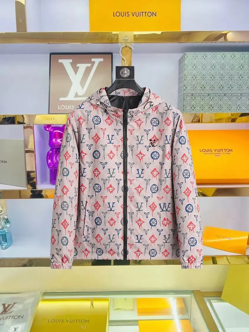 Monogram Print Hooded Windbreaker Jacket D29014338