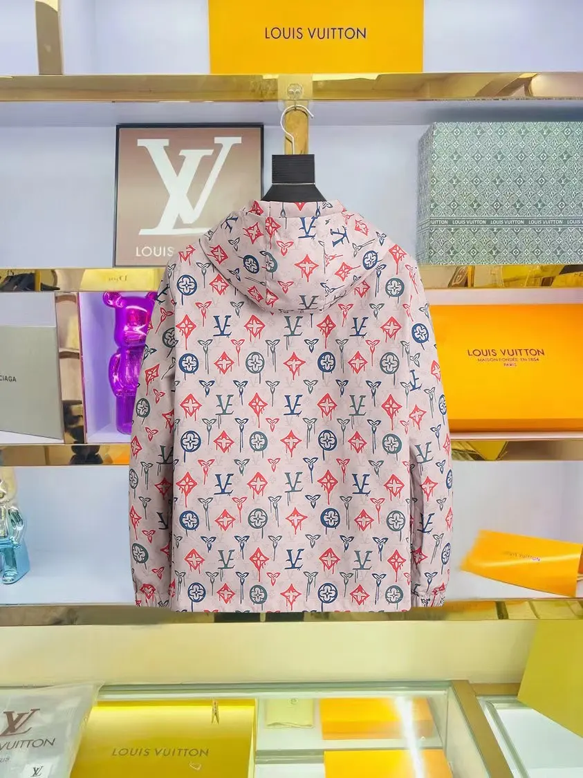 Monogram Print Hooded Windbreaker Jacket D29014338 — view 2